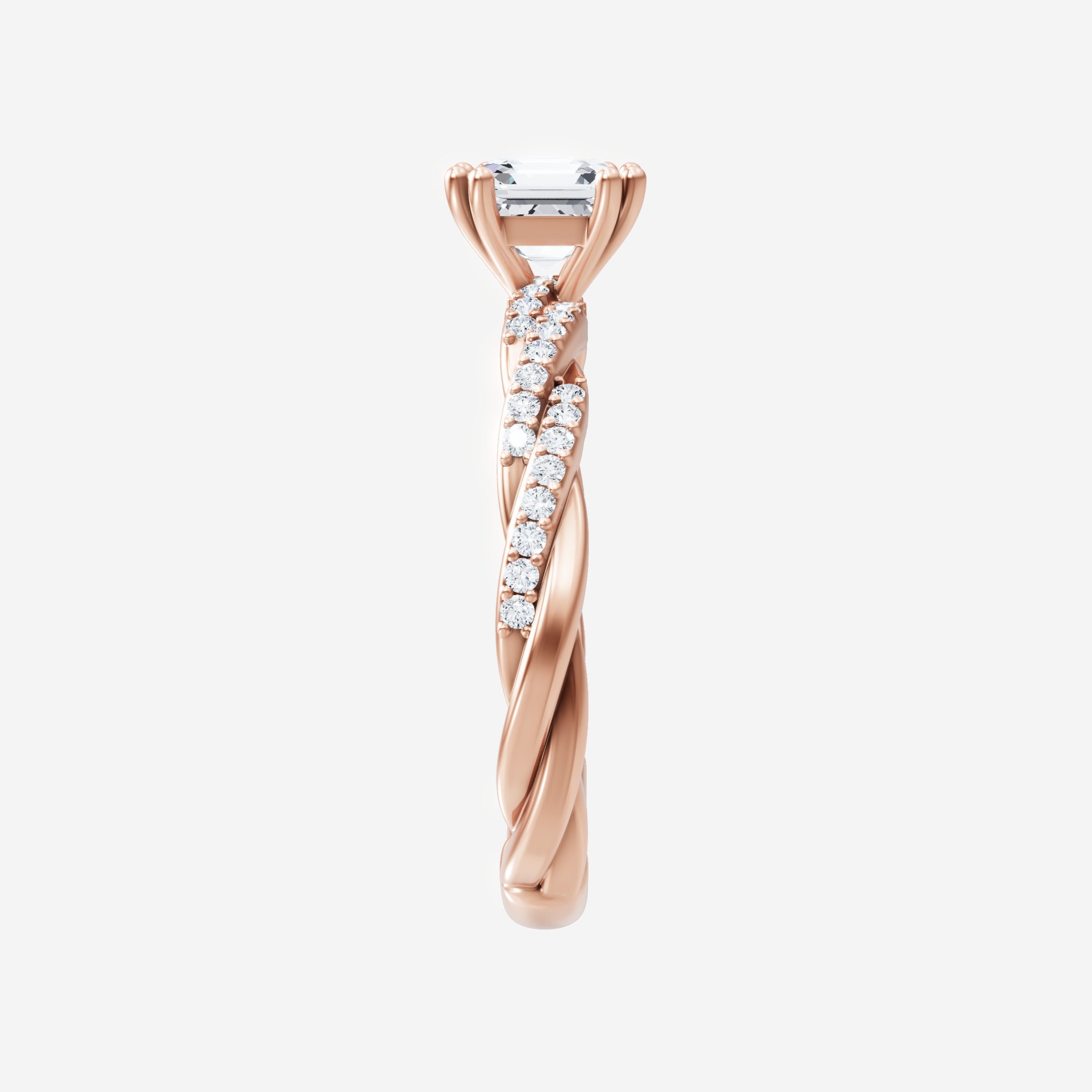 Asscher Double Halo Ring