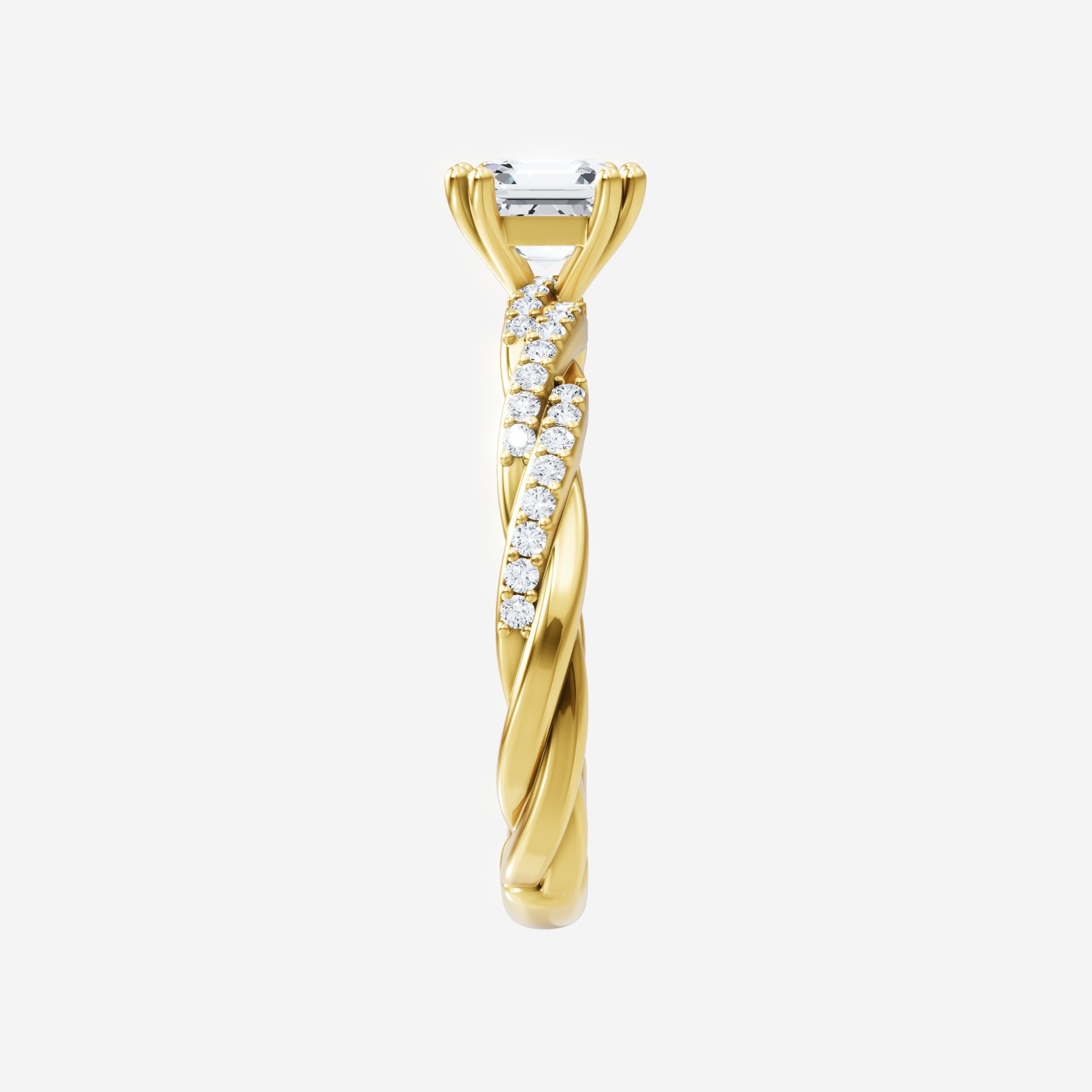 Asscher Double Halo Ring