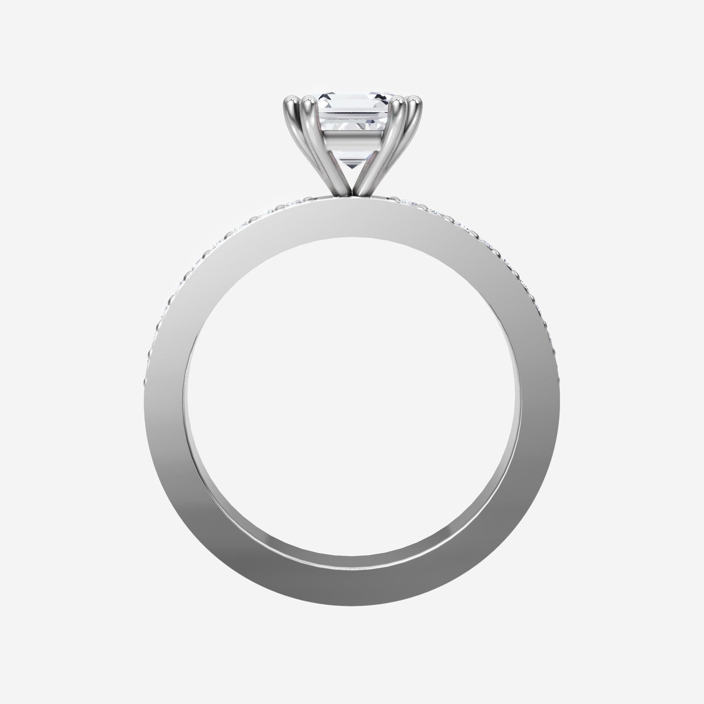 Asscher Double Halo Ring