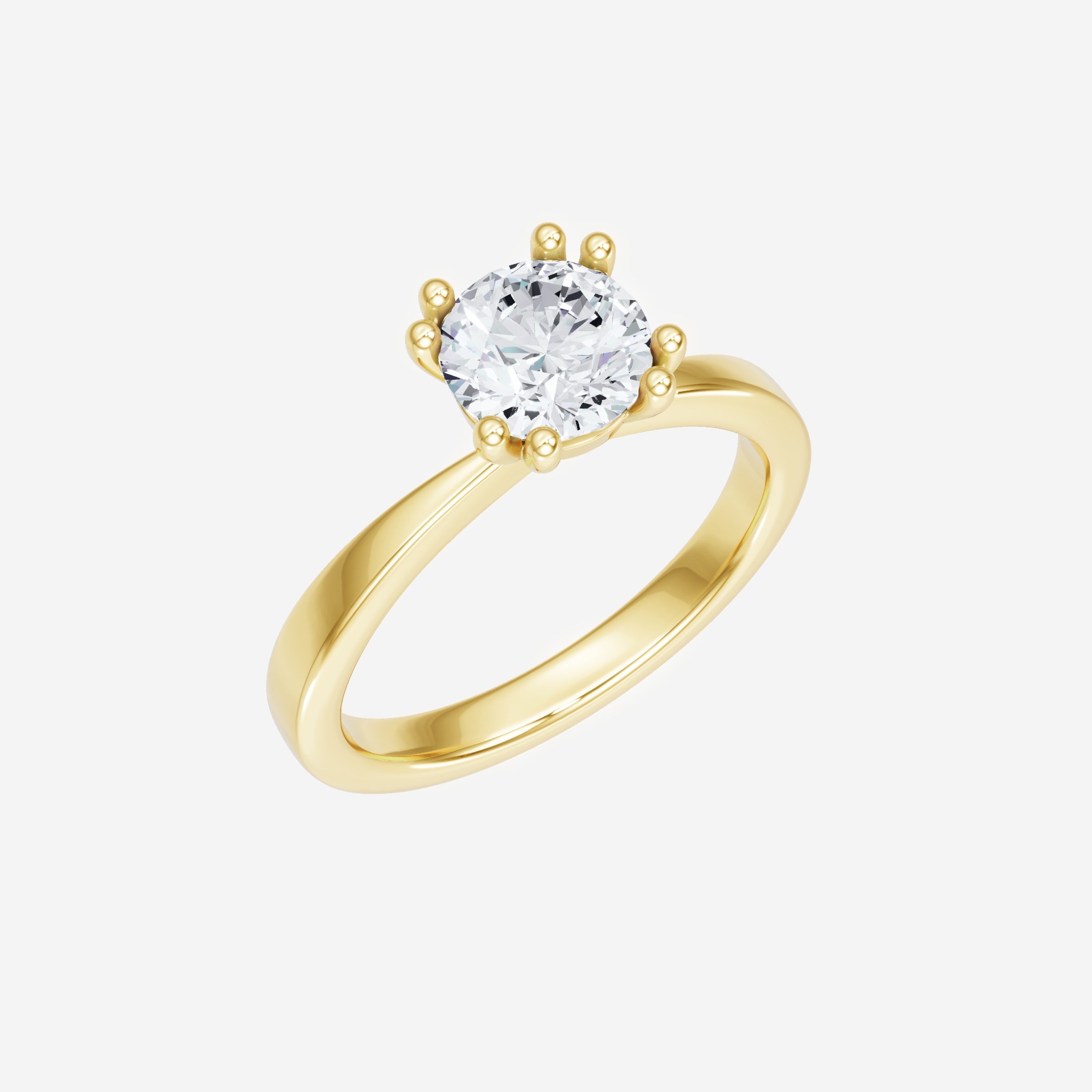 Round Shining Destiny Ring