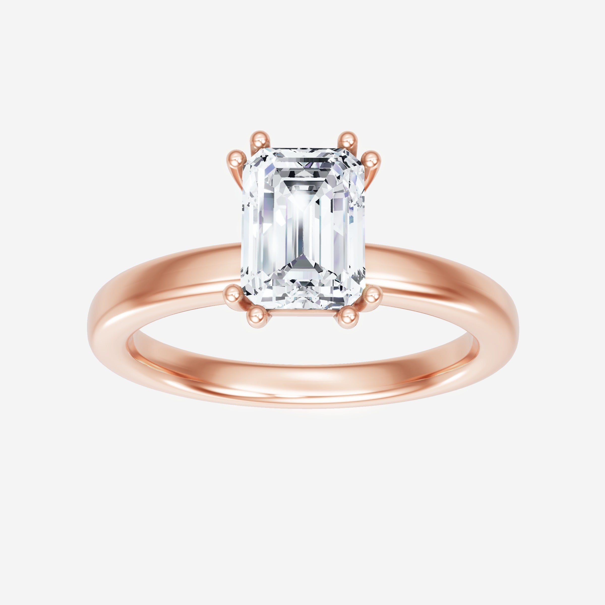 Anillo de esplendor brillante esmeralda