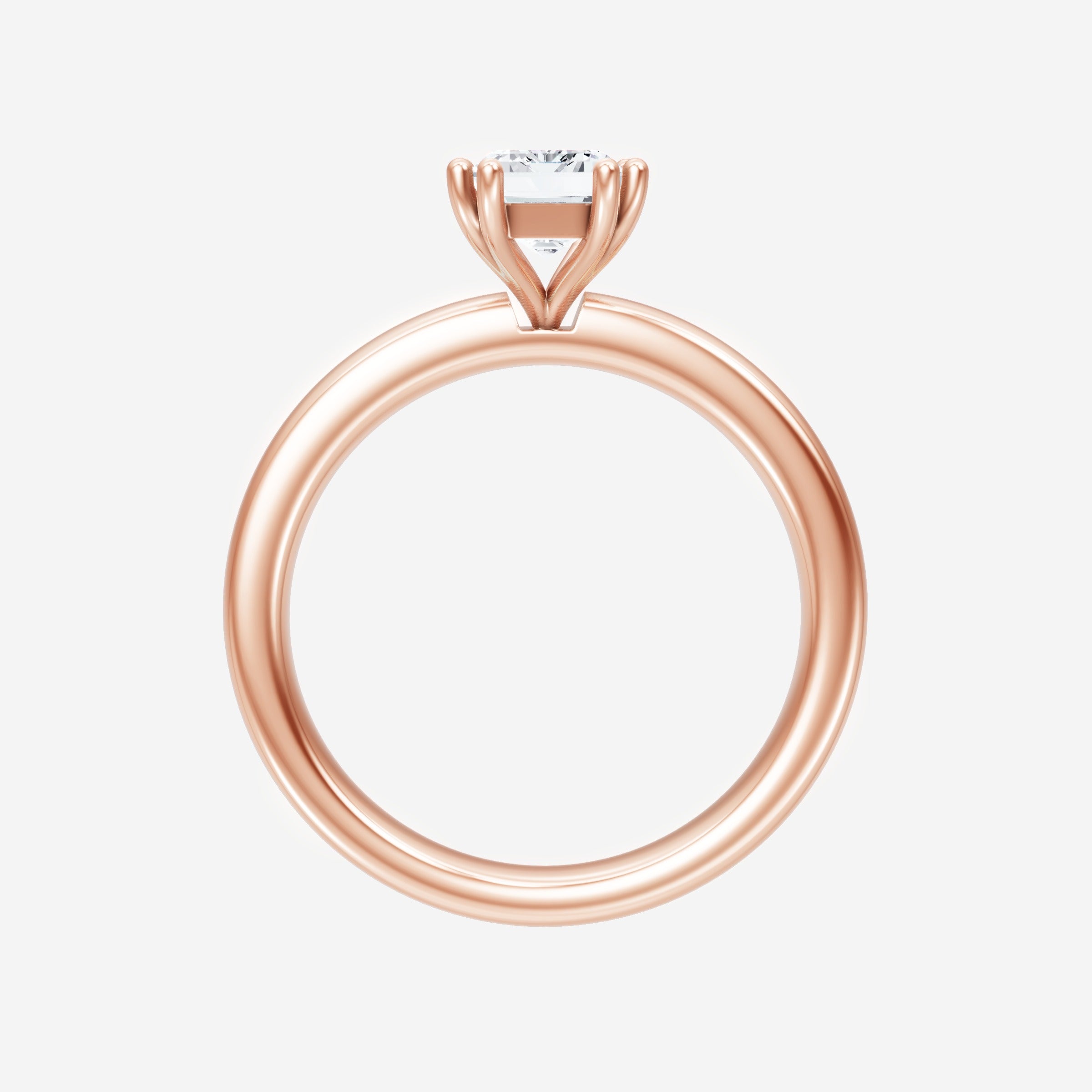 Anillo de esplendor brillante esmeralda