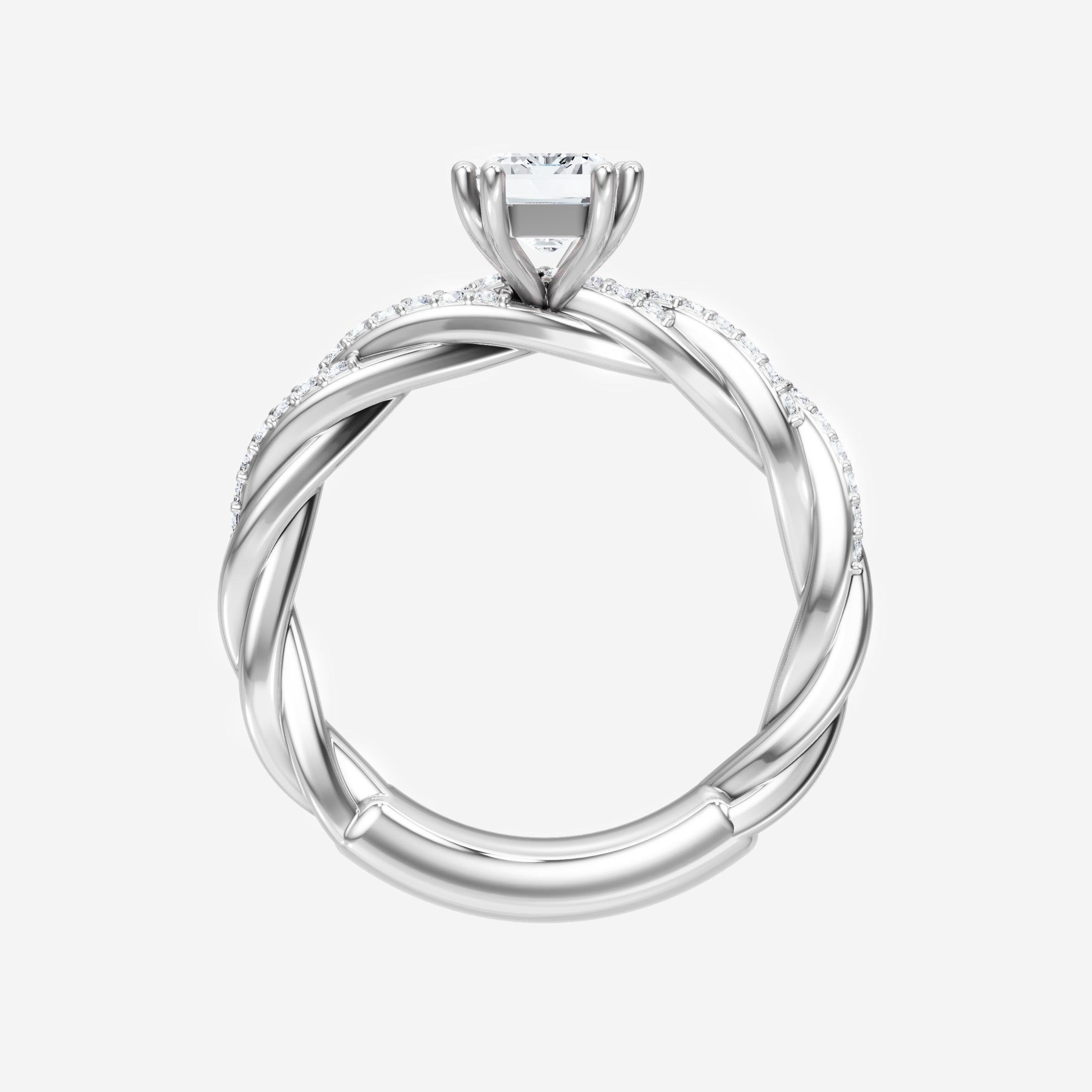 Anillo de esplendor brillante esmeralda