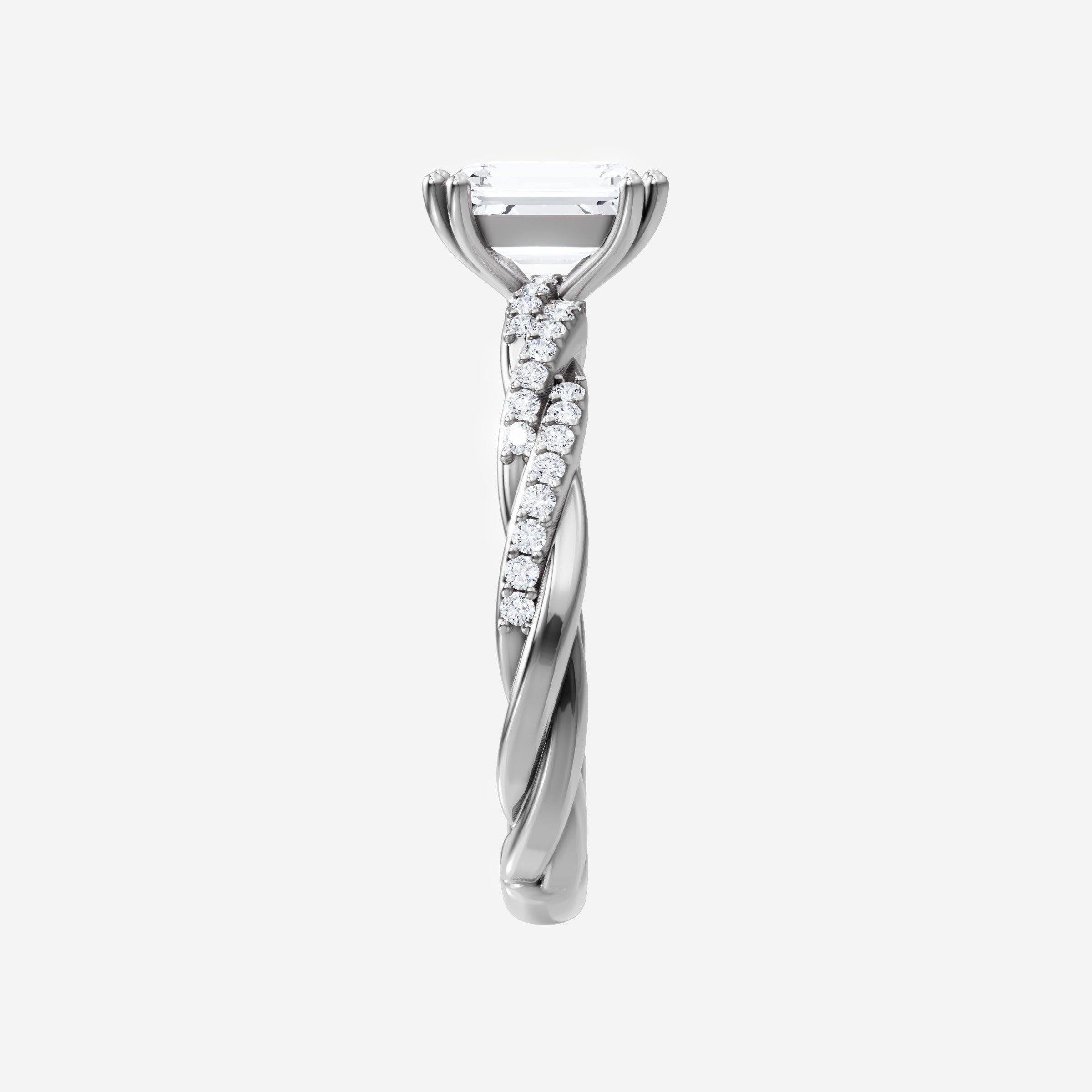 Anillo de esplendor brillante esmeralda