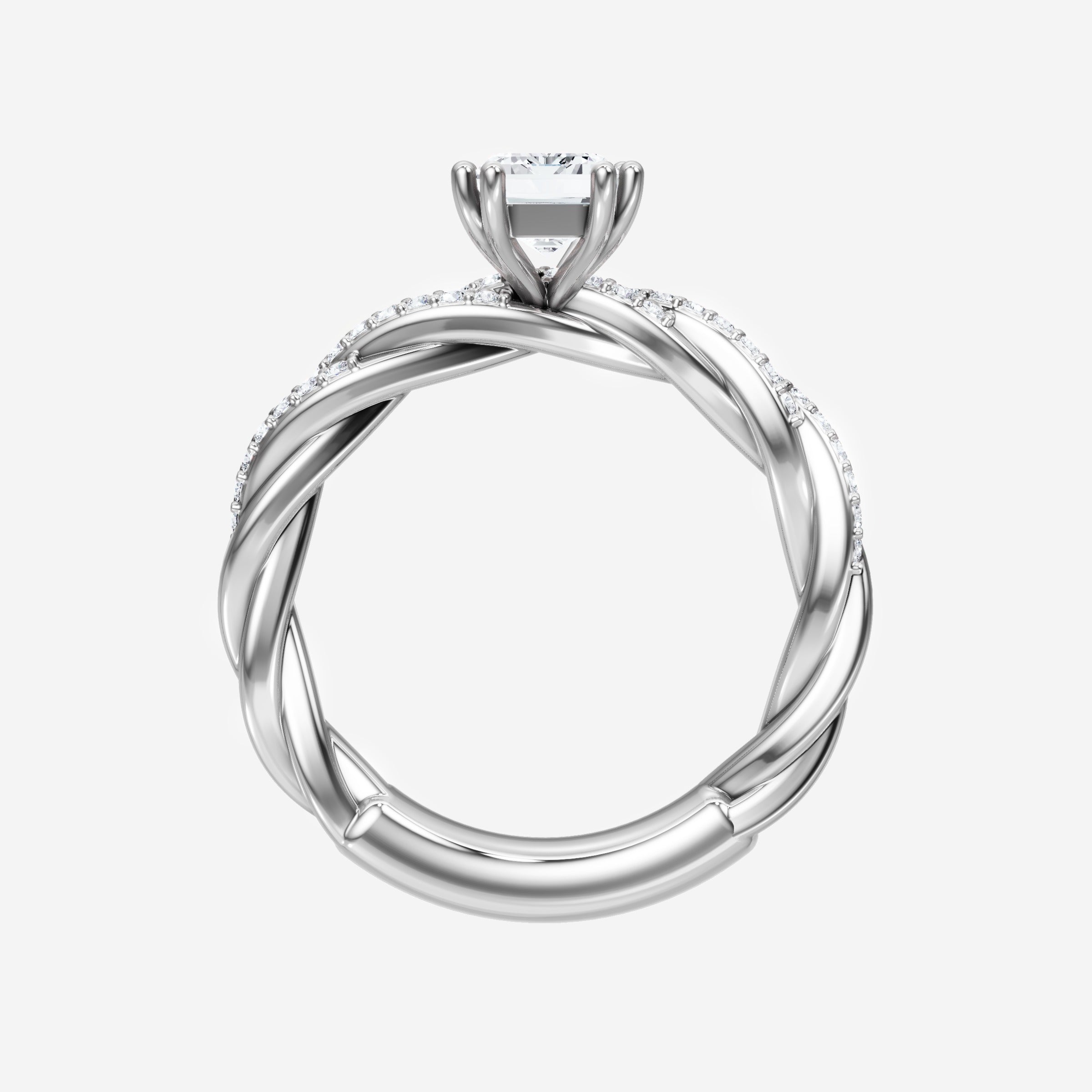 Anillo de esplendor brillante esmeralda