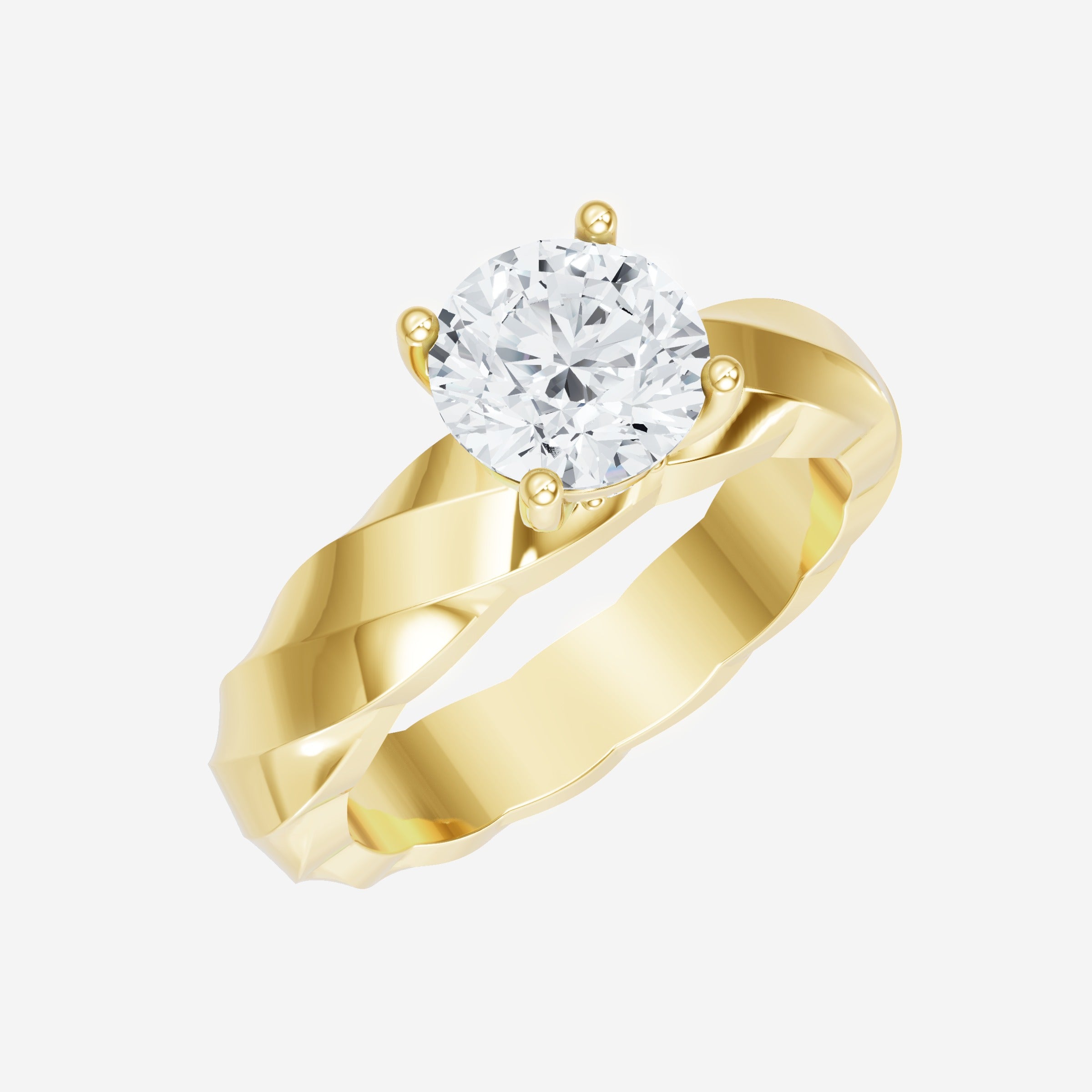 Round Shining Destiny Ring