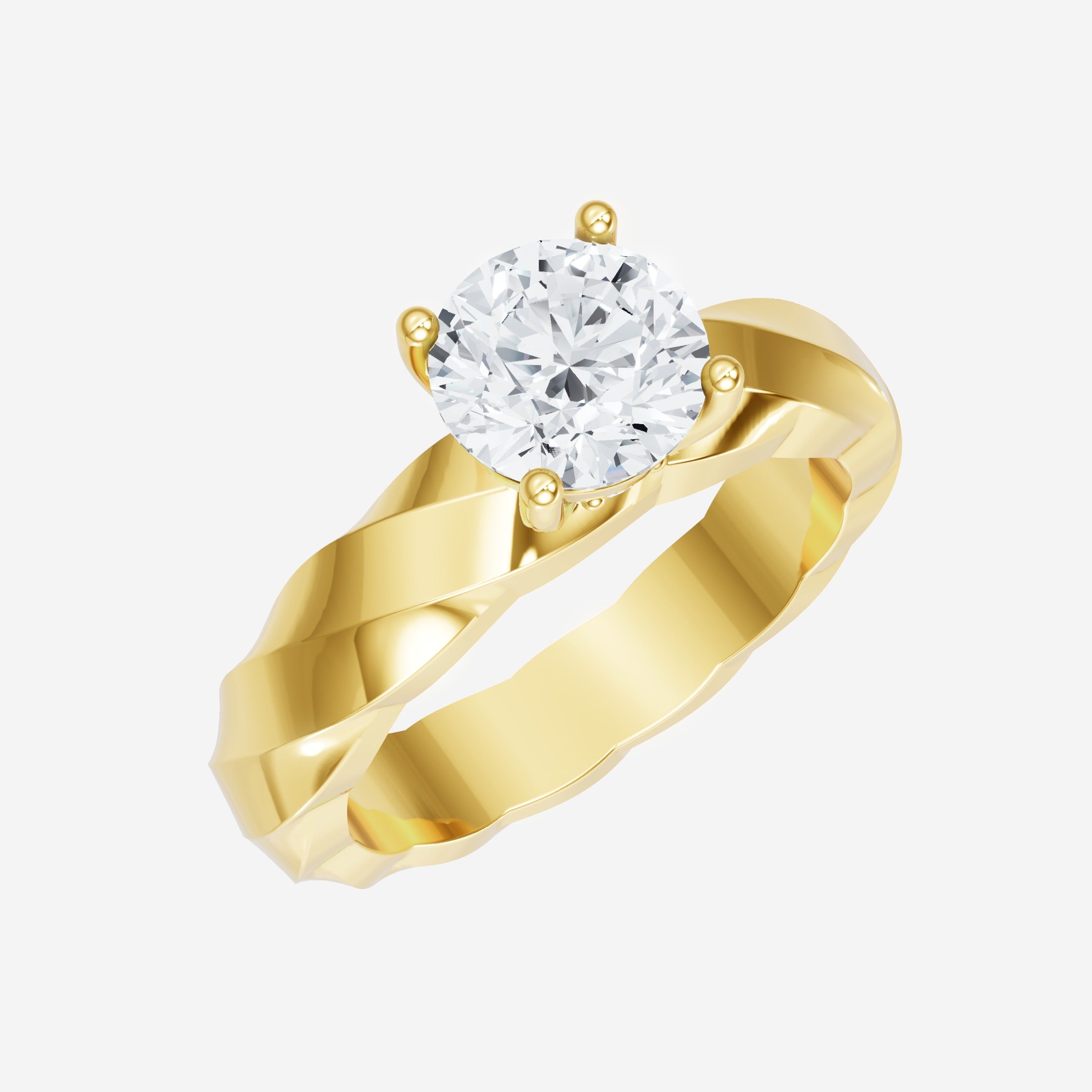Round Shining Destiny Ring
