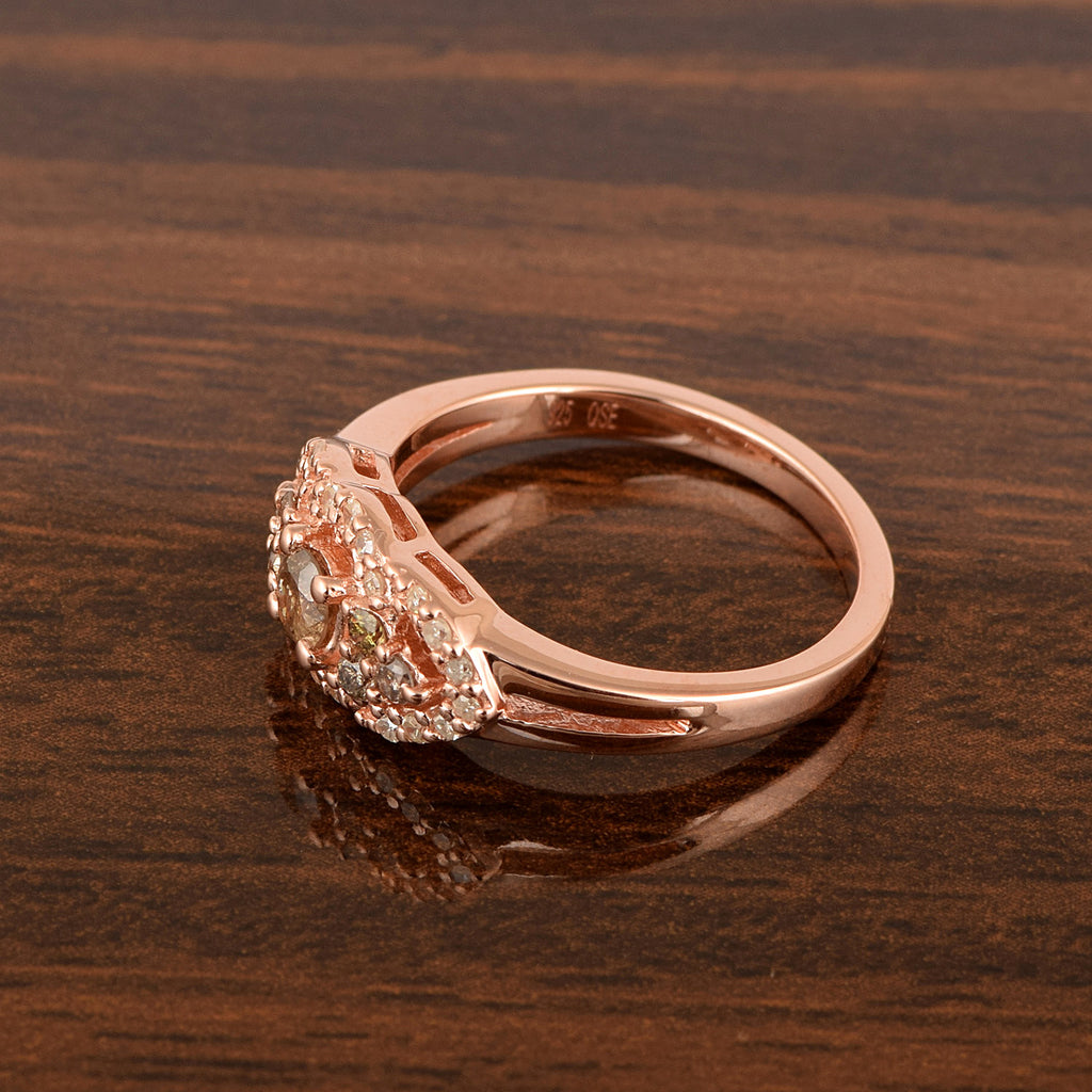 0.50ct  Natural Champagne Diamond Ring