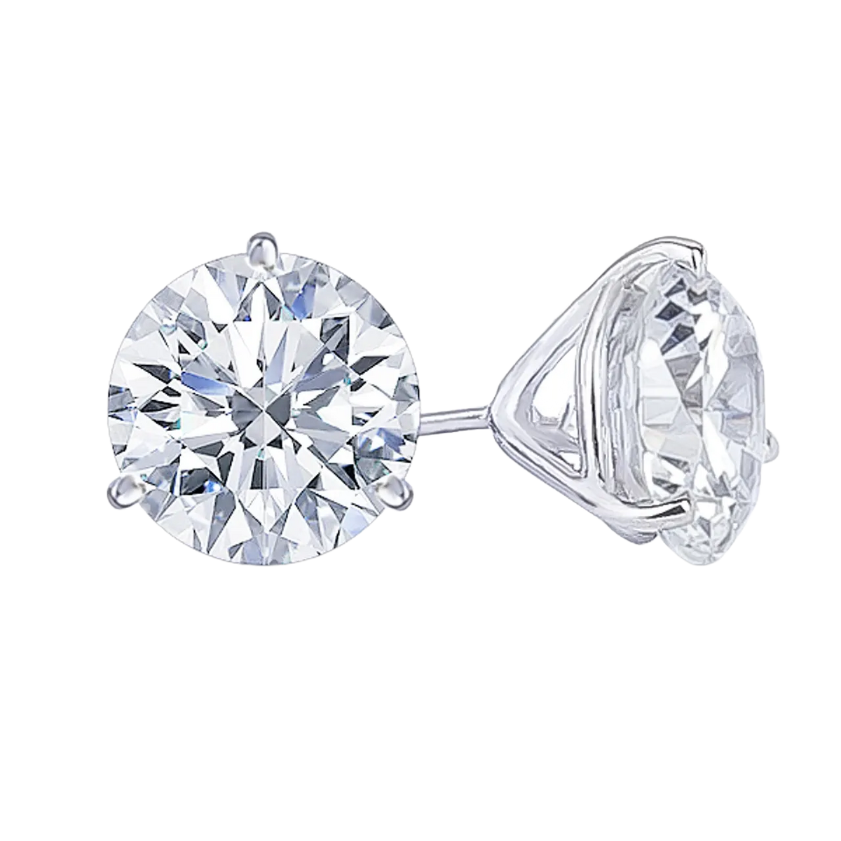 Pendientes de tuerca Classic Brilliance con diamantes cultivados en laboratorio de 3,00 ct EF VVS2