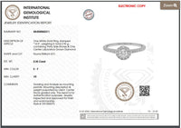 0.75ct Lab Grown Diamond Halo Ring