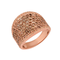 2.5ct Natural Champagne Diamond Band Ring