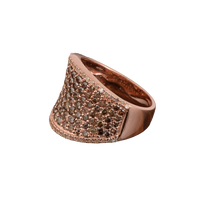 2.5ct Natural Champagne Diamond Band Ring