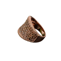 2.5ct Natural Champagne Diamond Band Ring