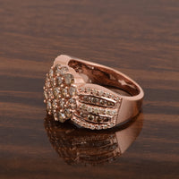 2.70ct Natural Champagne Diamond Ring