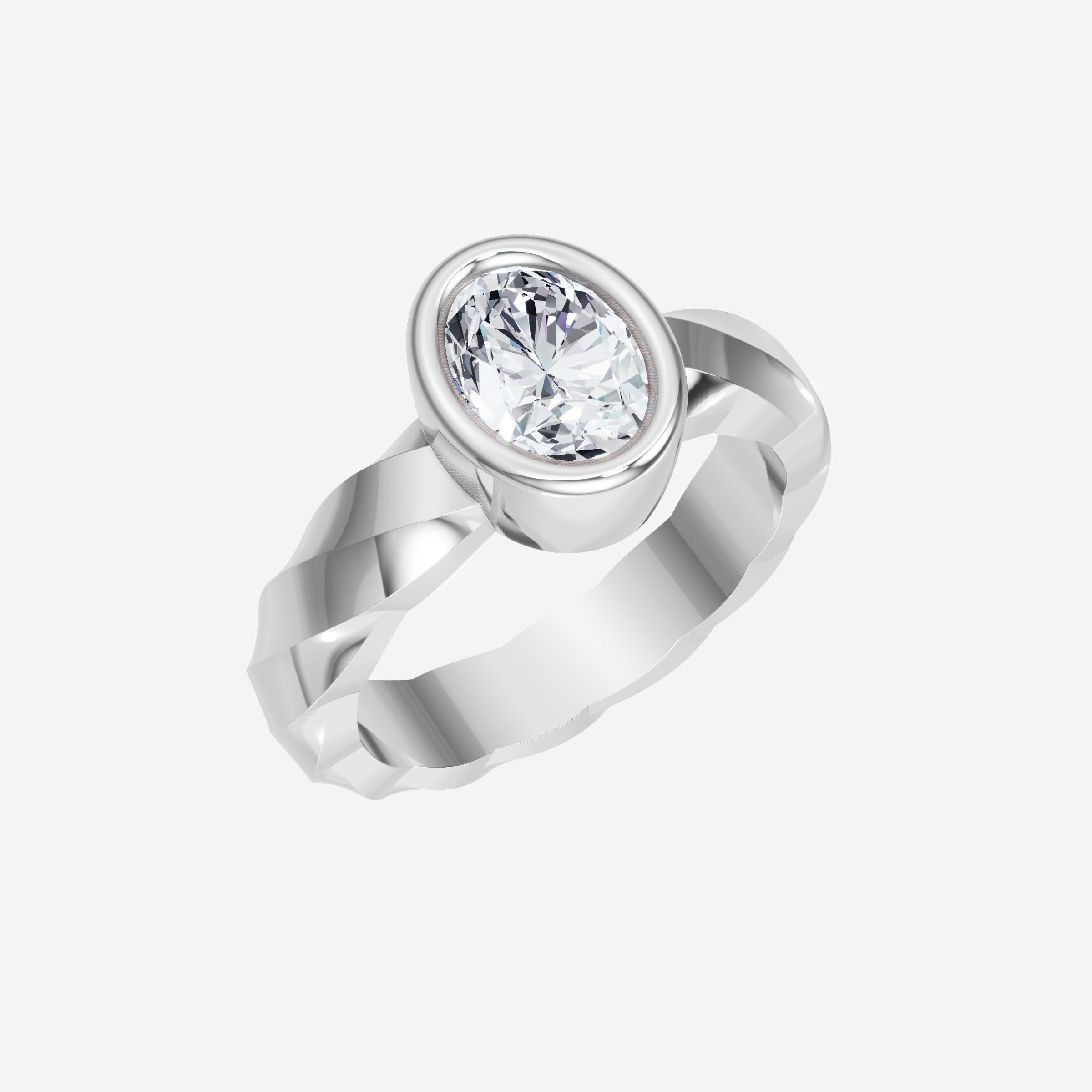 Oval Shining Destiny Ring