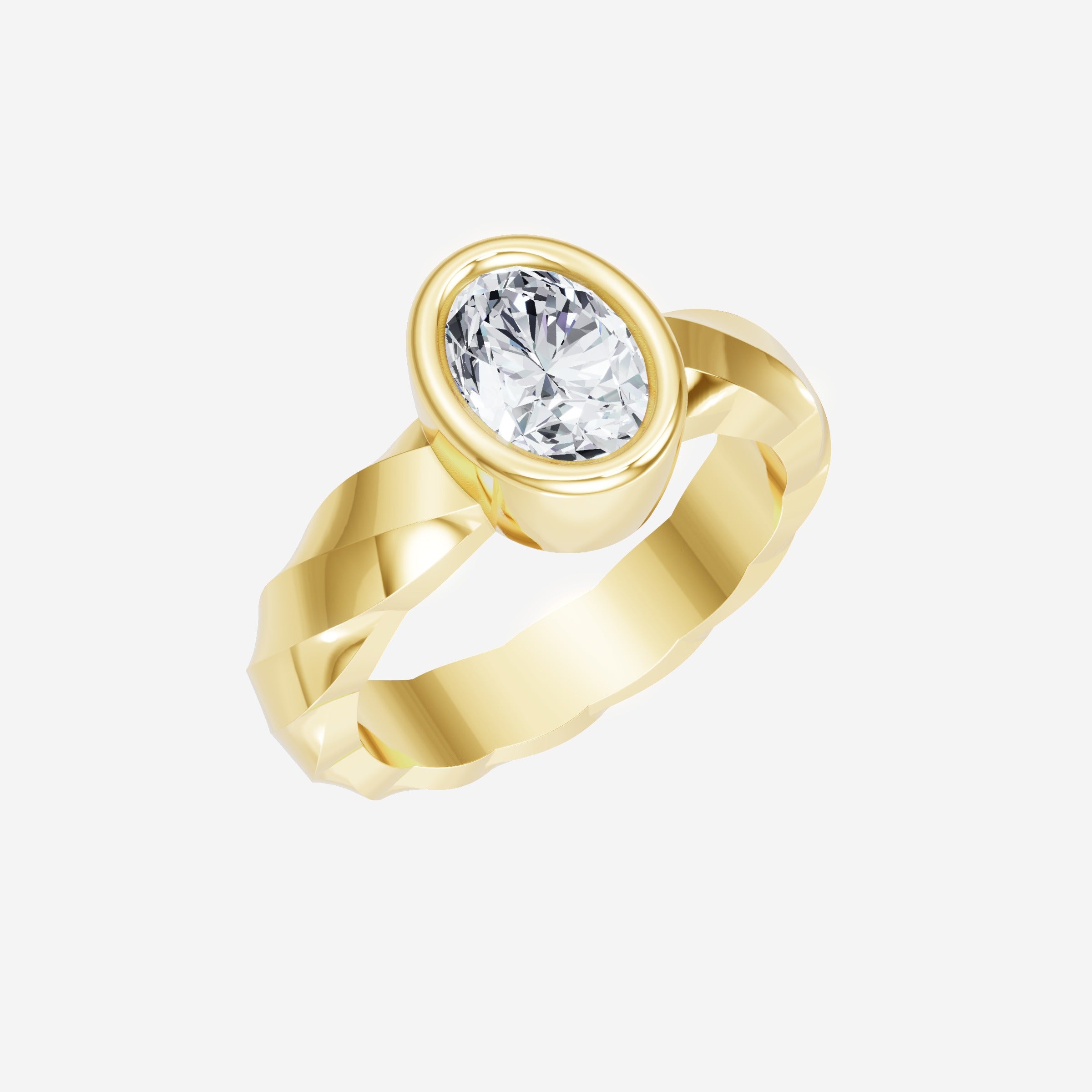 Oval Shining Destiny Ring