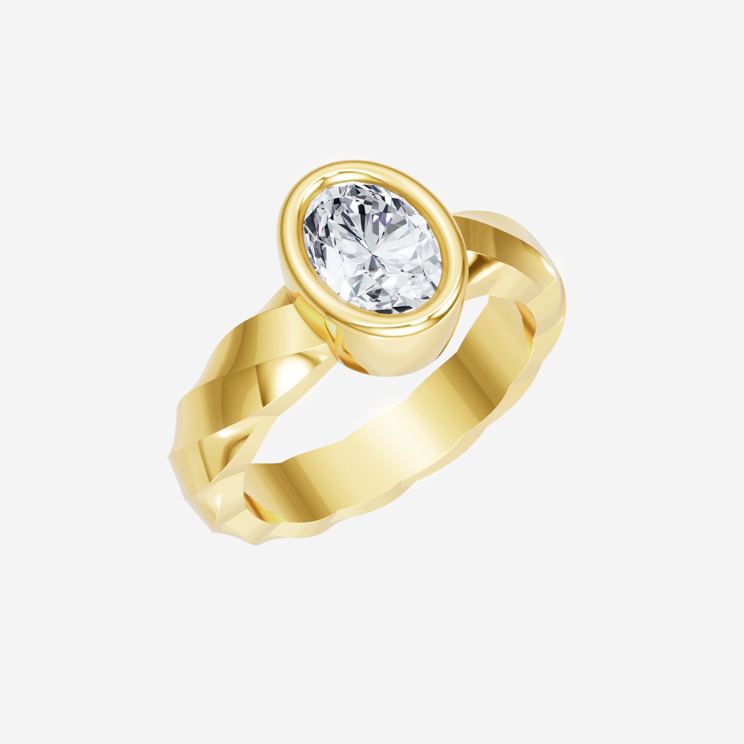 Oval Shining Destiny Ring