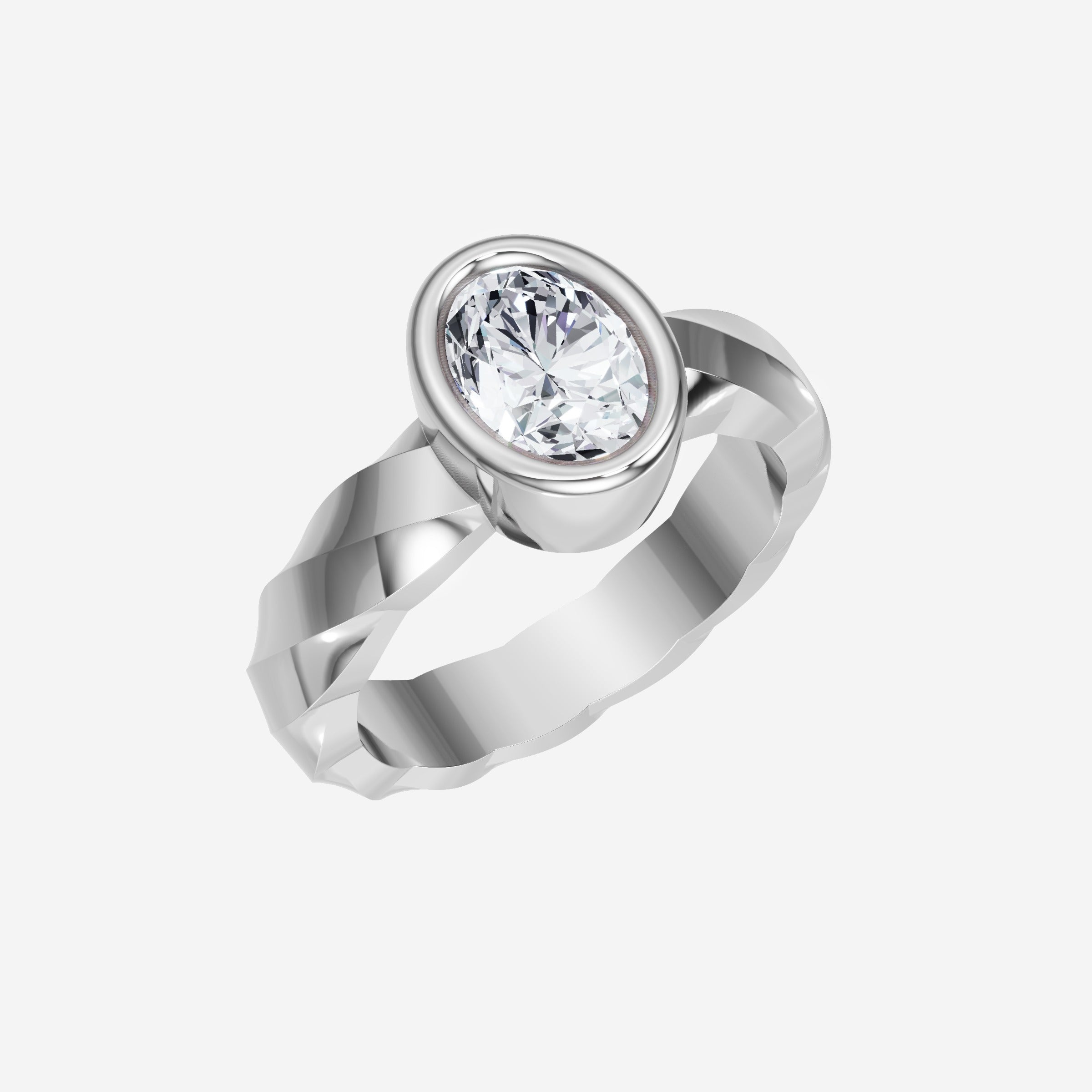 Oval Shining Destiny Ring