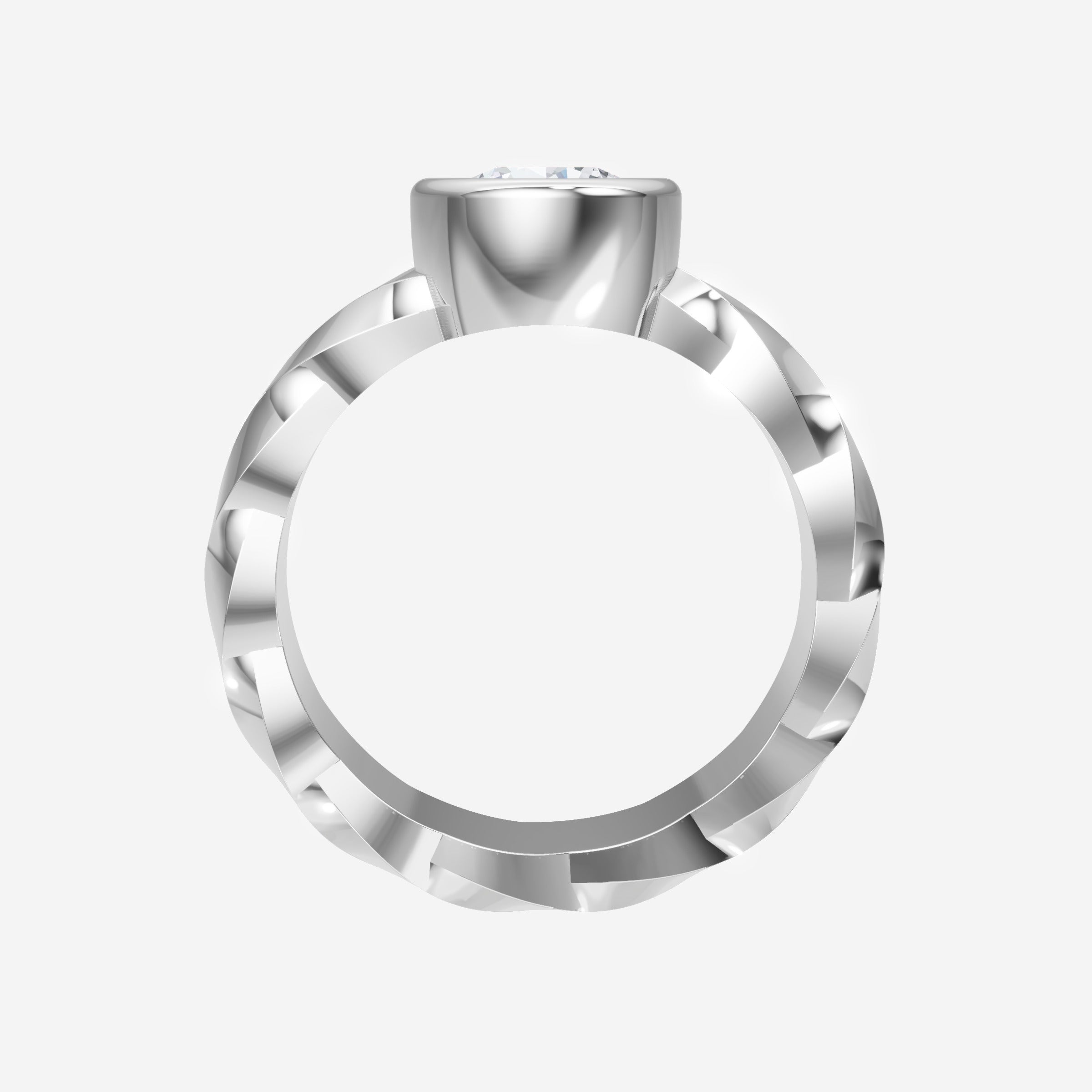 Round Shining Destiny Ring