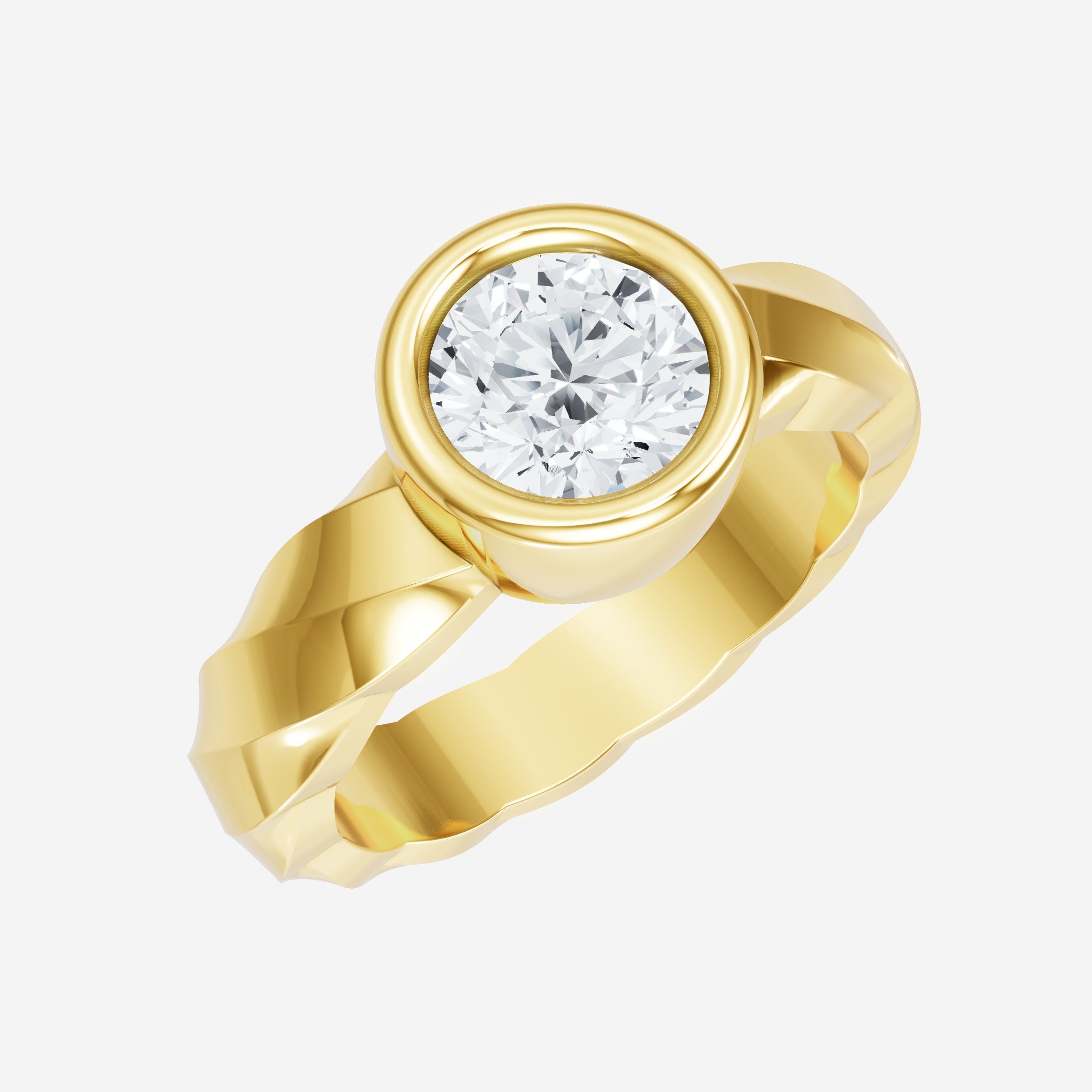 Round Shining Destiny Ring