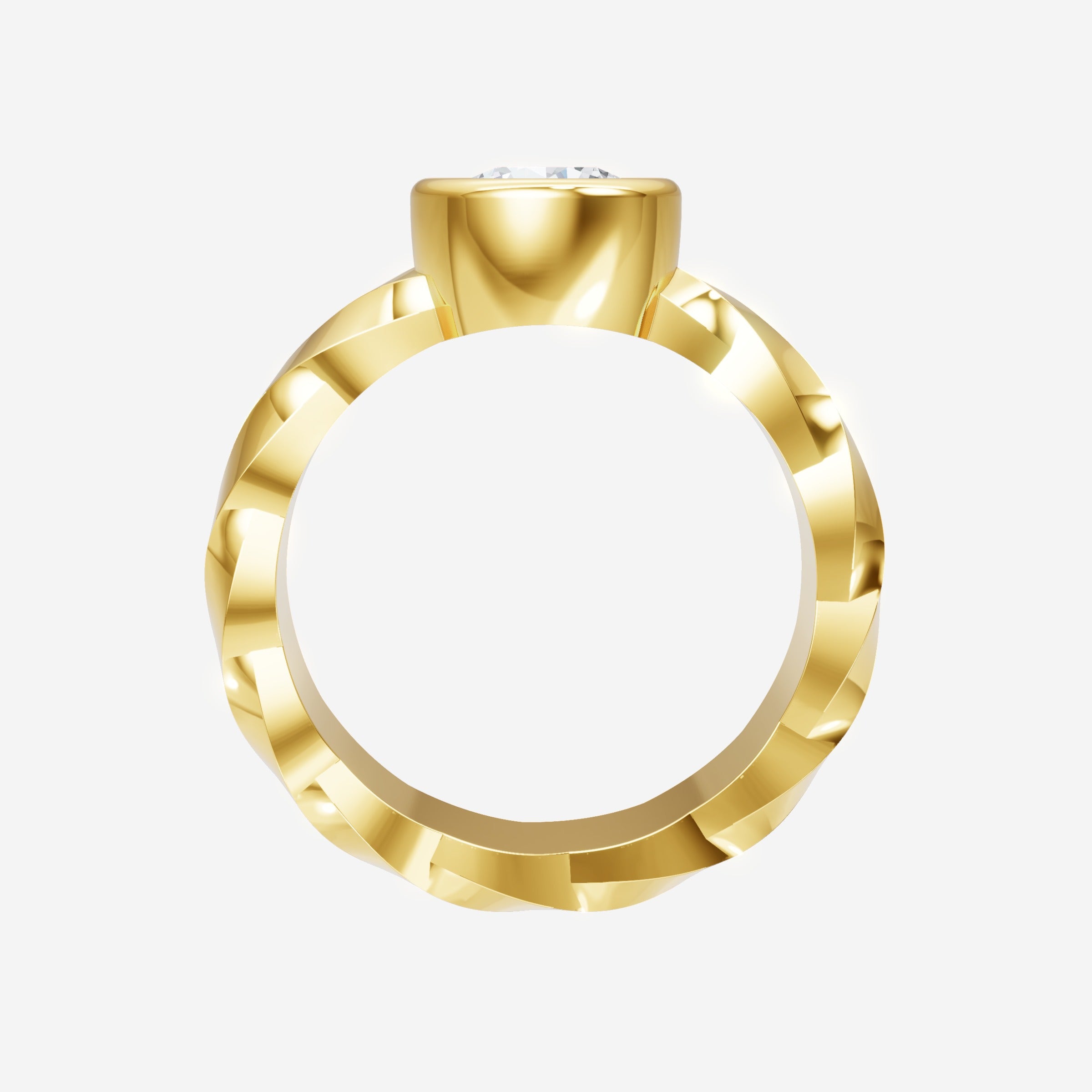 Round Shining Destiny Ring