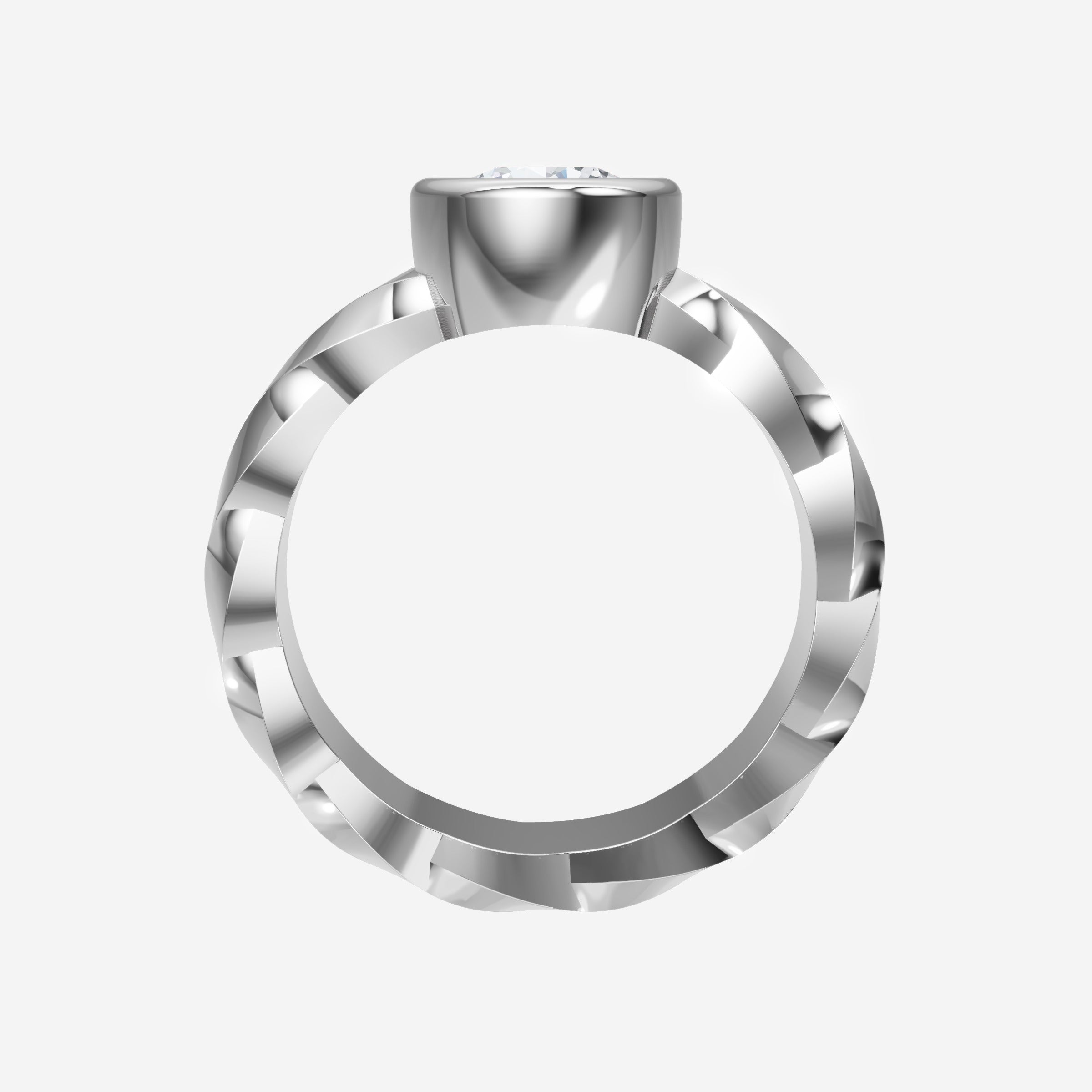 Round Shining Destiny Ring