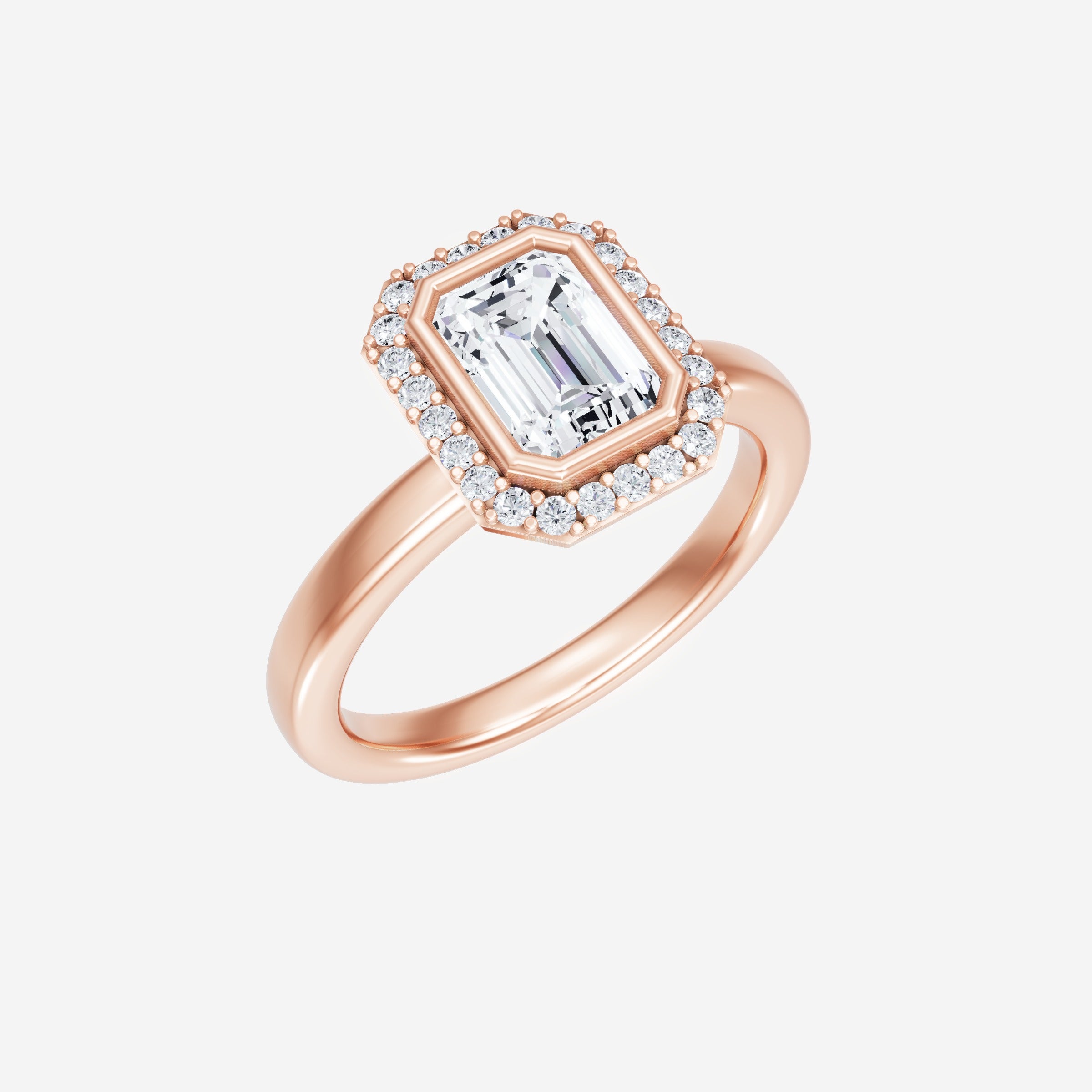 Anillo de esplendor brillante esmeralda