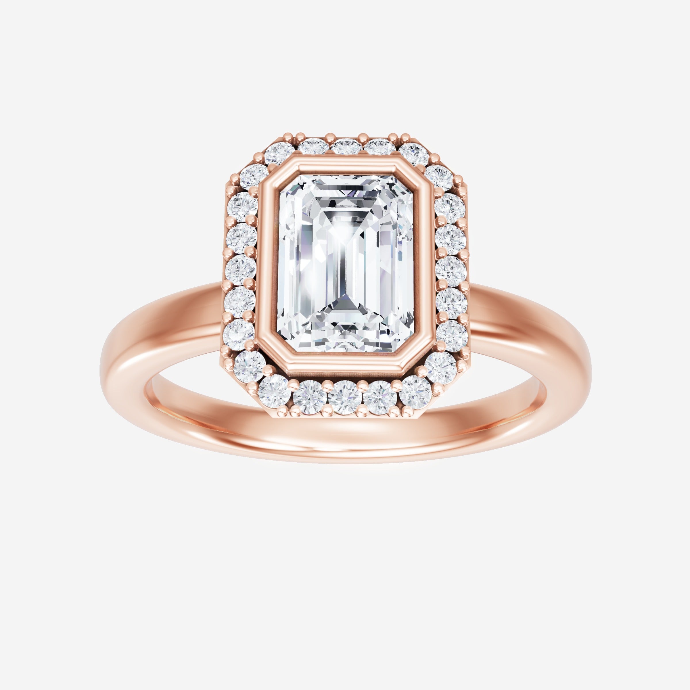 Anillo de esplendor brillante esmeralda