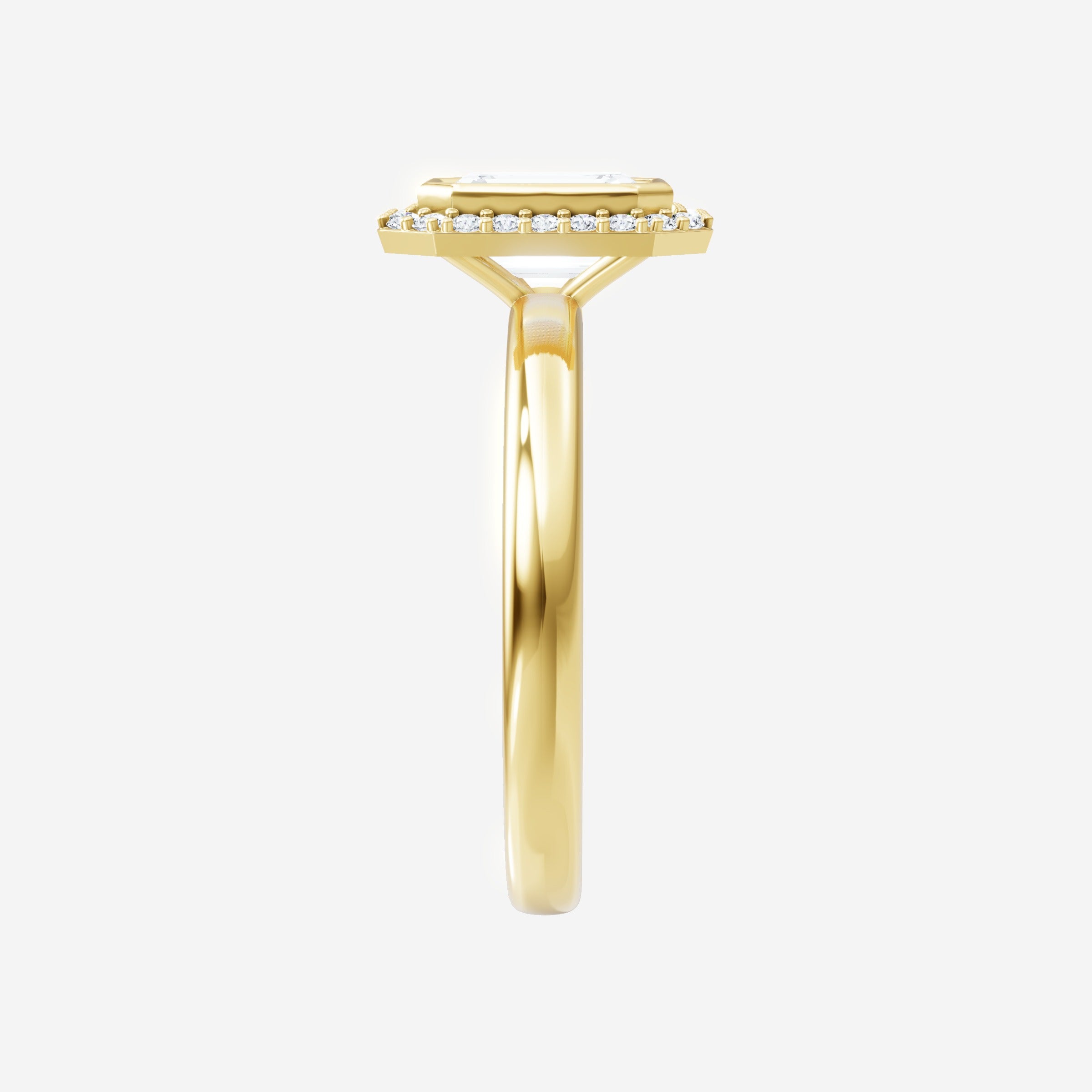 Anillo de esplendor brillante esmeralda