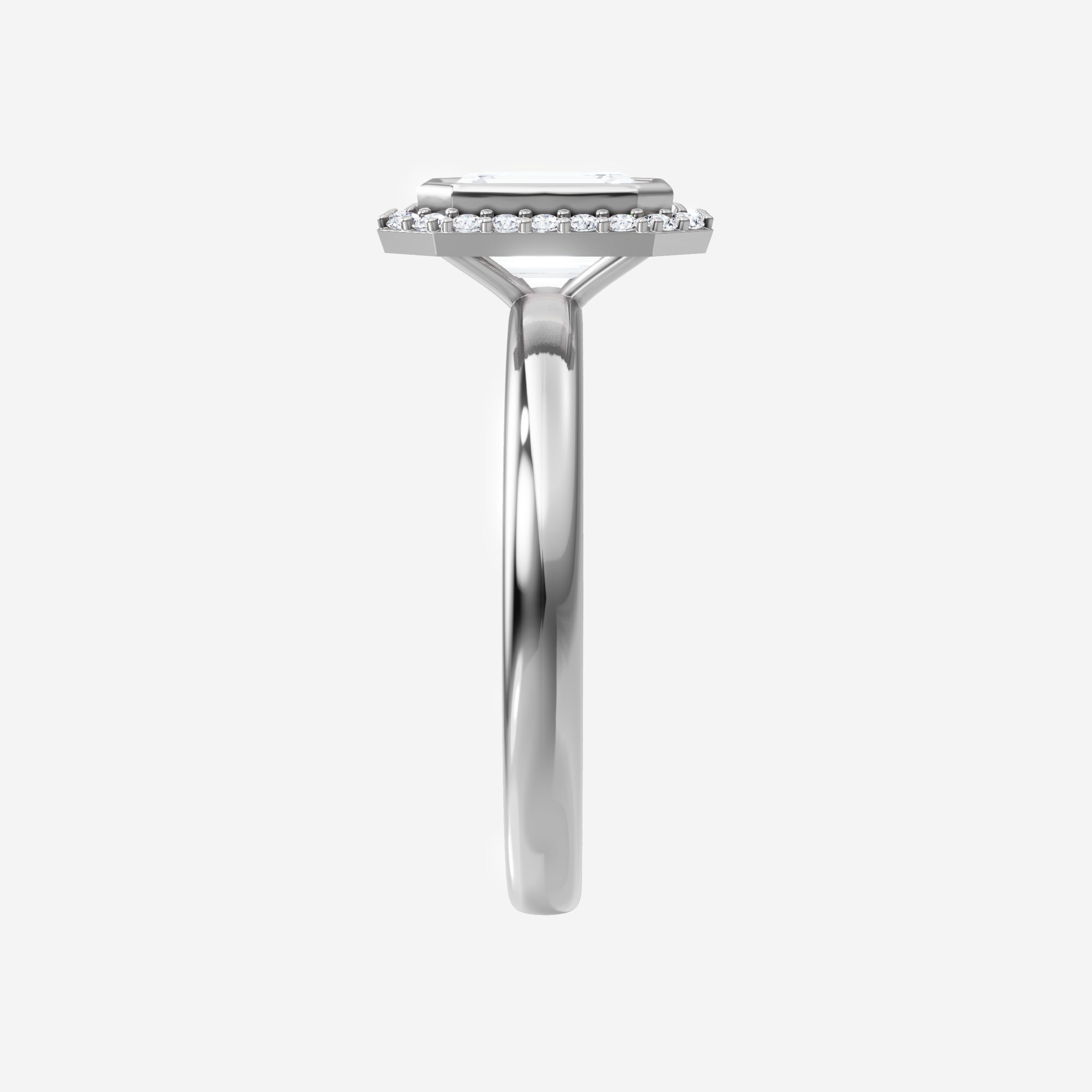 Anillo de esplendor brillante esmeralda