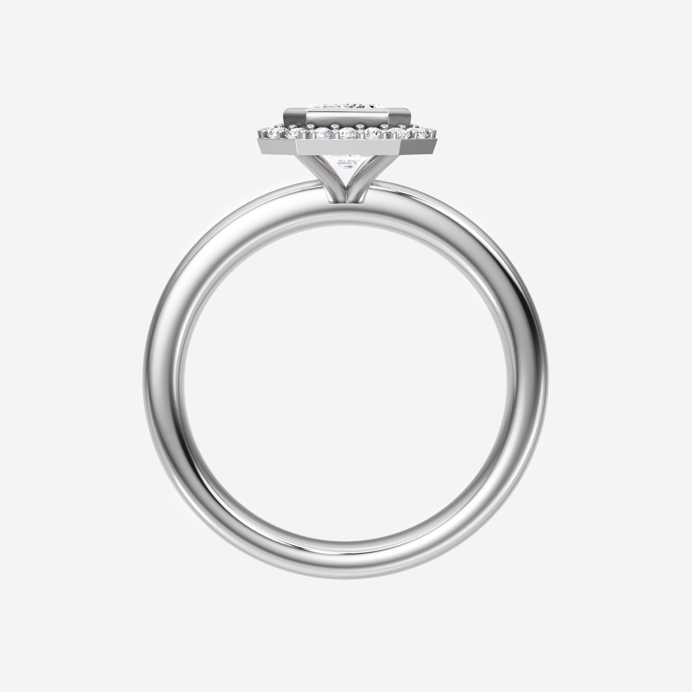 Anillo de esplendor brillante esmeralda