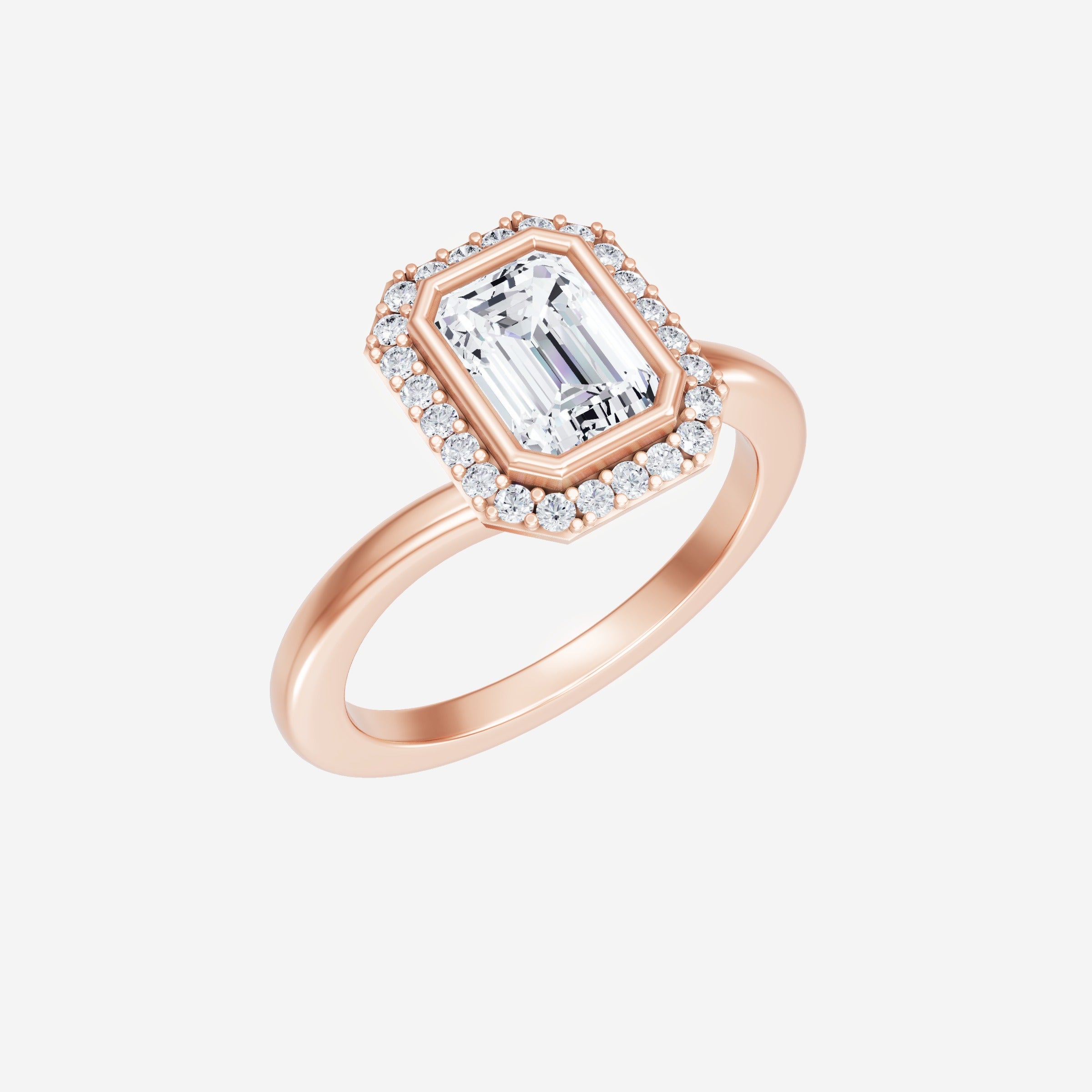 Anillo de esmeralda con destellos crepusculares