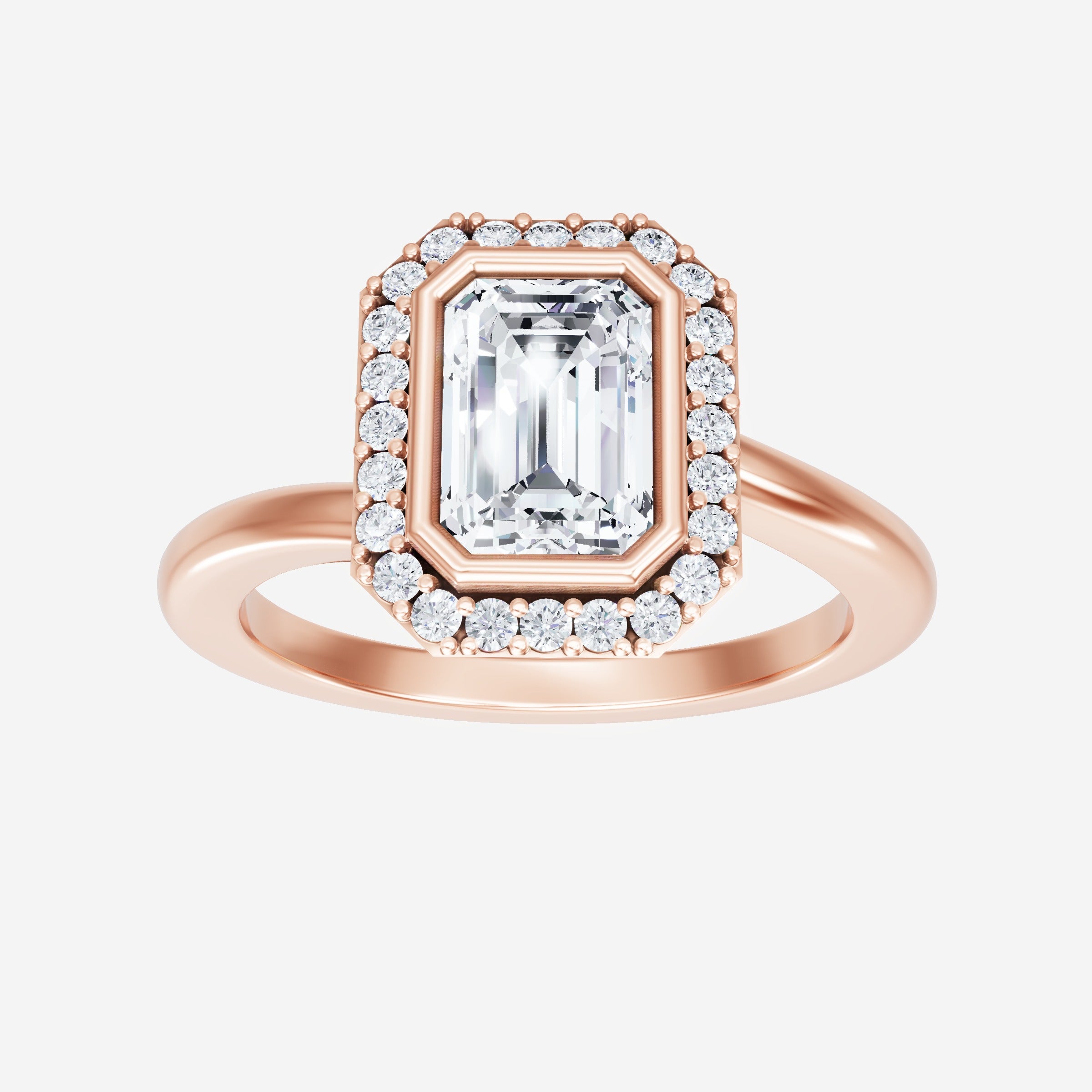 Anillo de esmeralda con destellos crepusculares