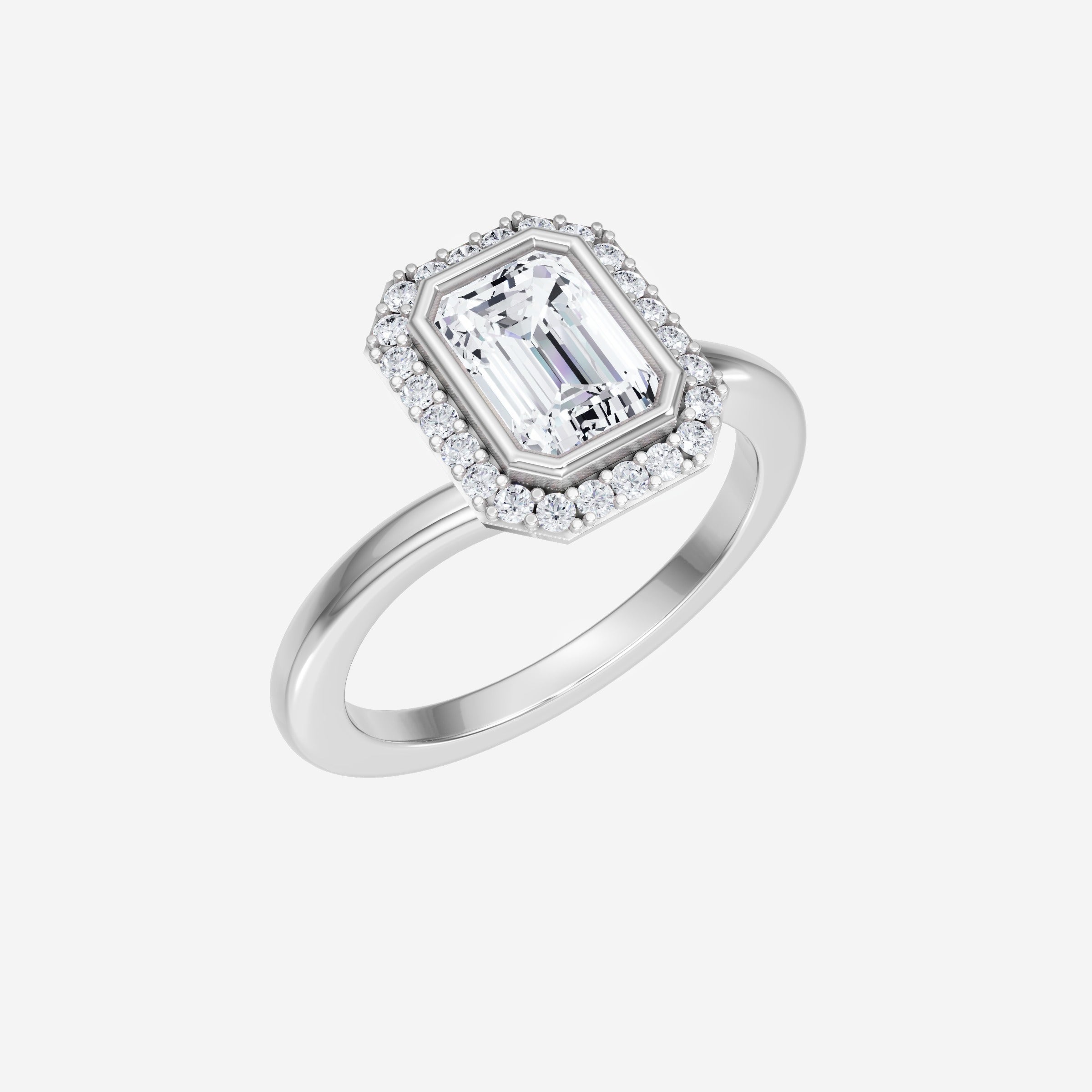 Anillo de esmeralda con destellos crepusculares