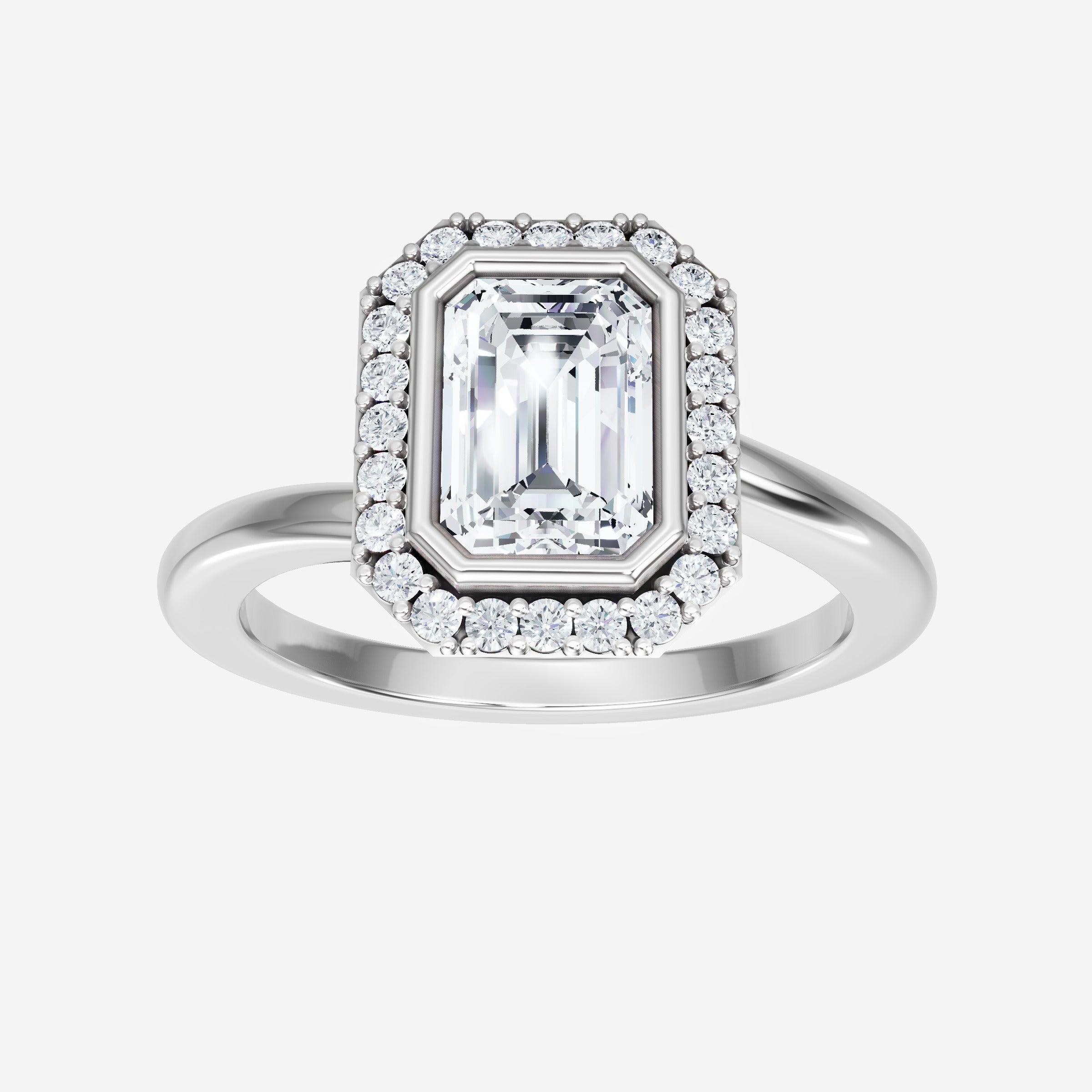 Anillo de esmeralda con destellos crepusculares