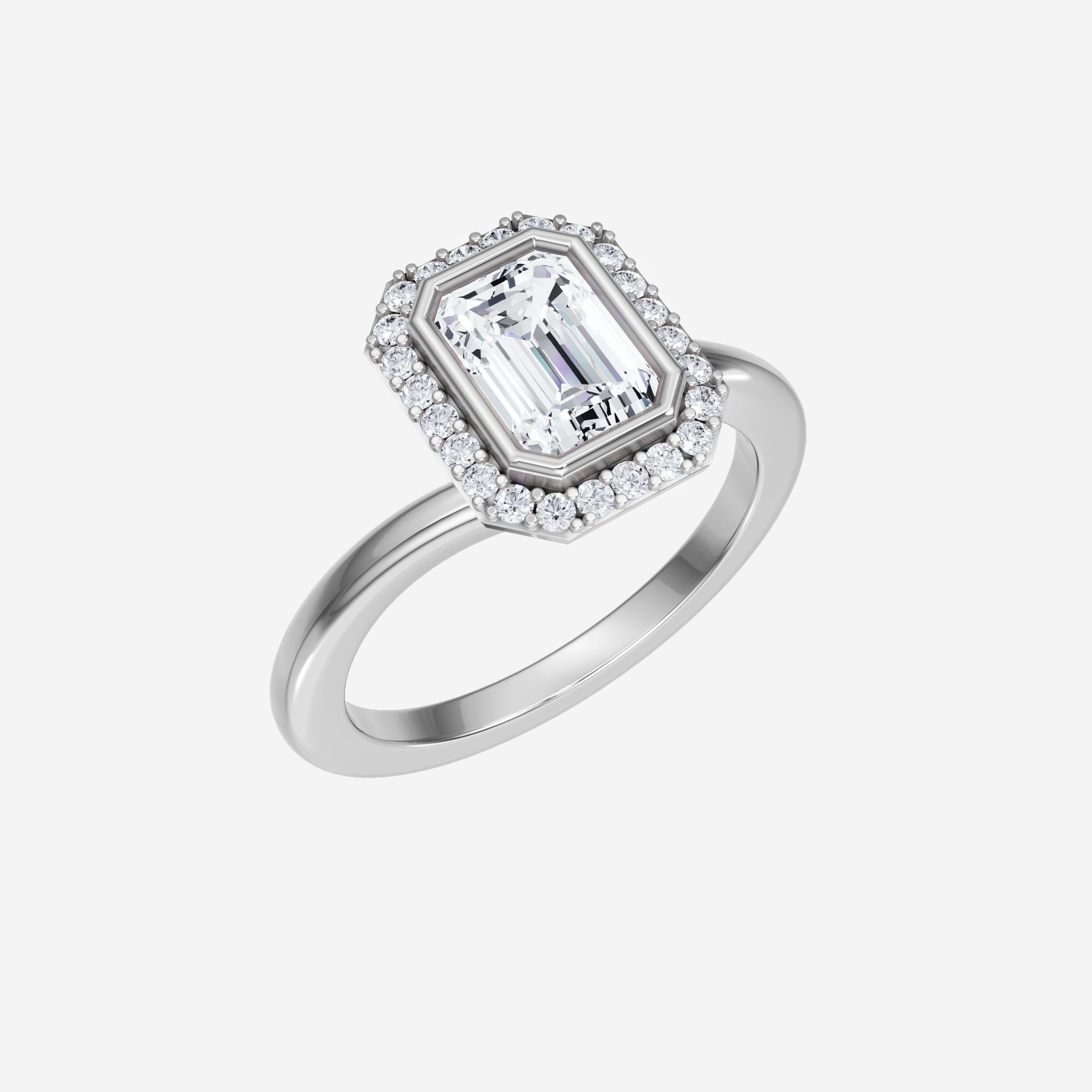 Anillo de esmeralda con destellos crepusculares