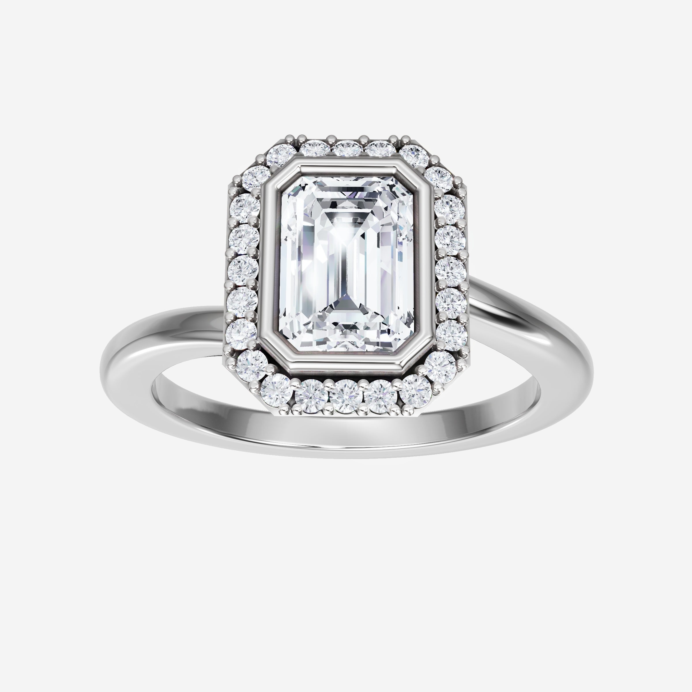 Anillo de esmeralda con destellos crepusculares