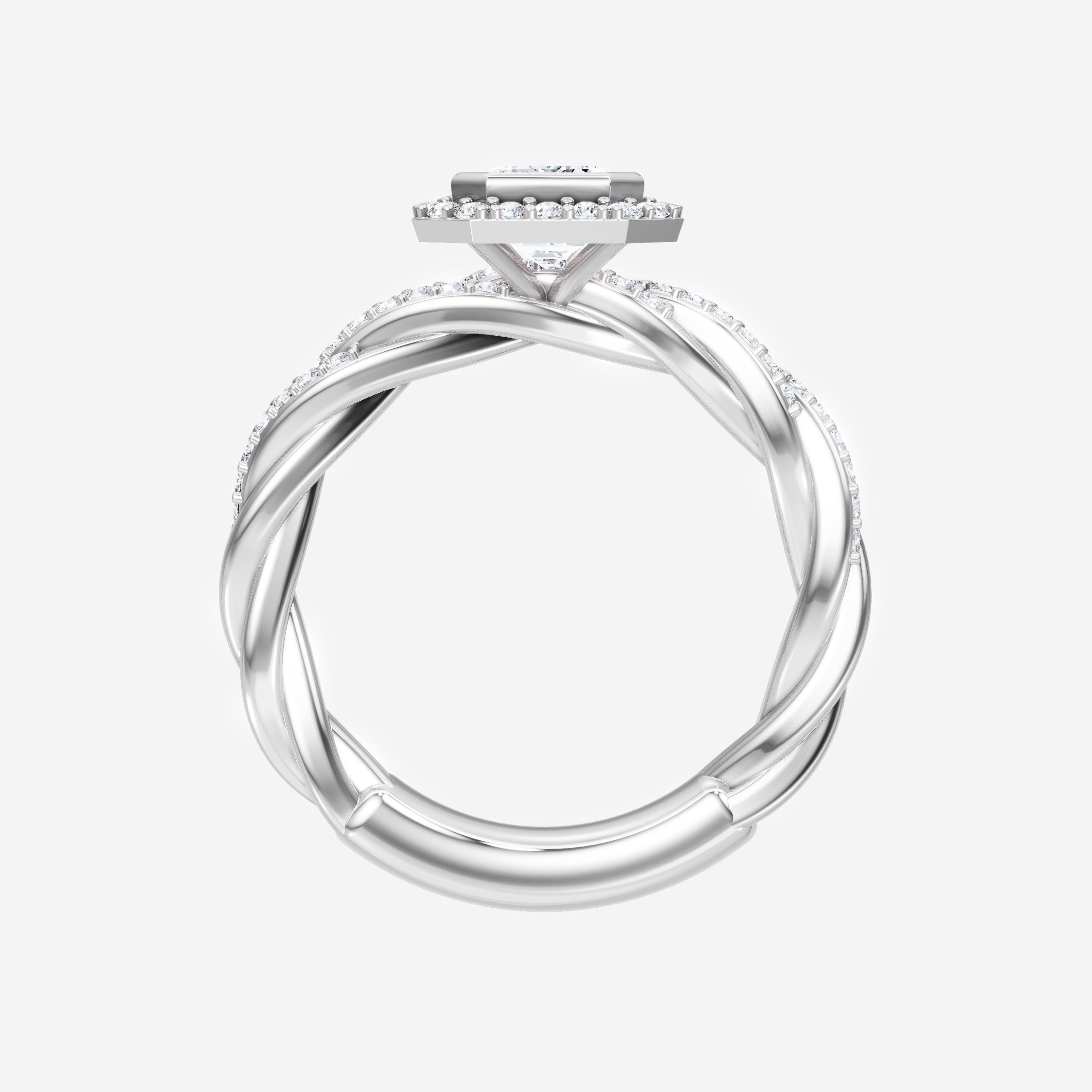 Anillo de esplendor brillante esmeralda