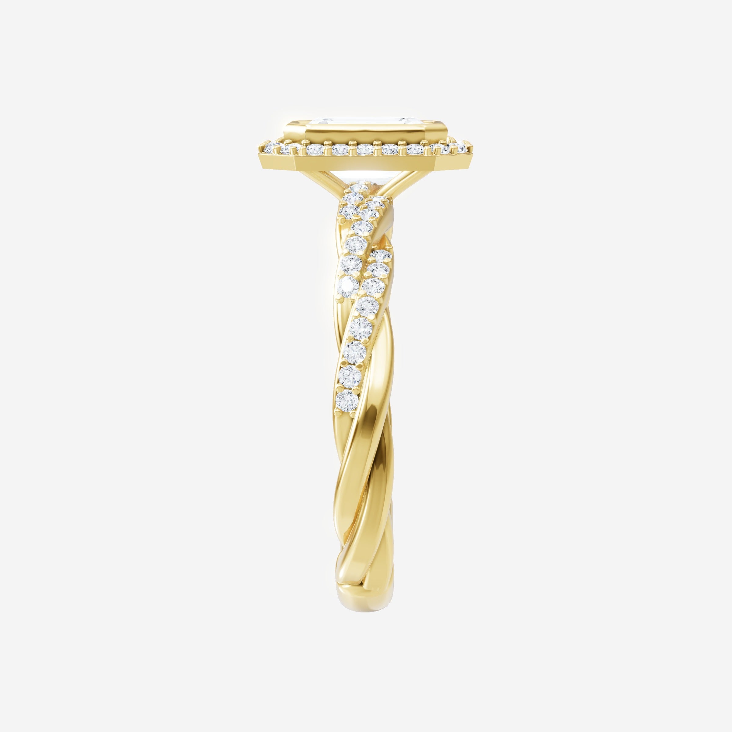 Anillo de esplendor brillante esmeralda