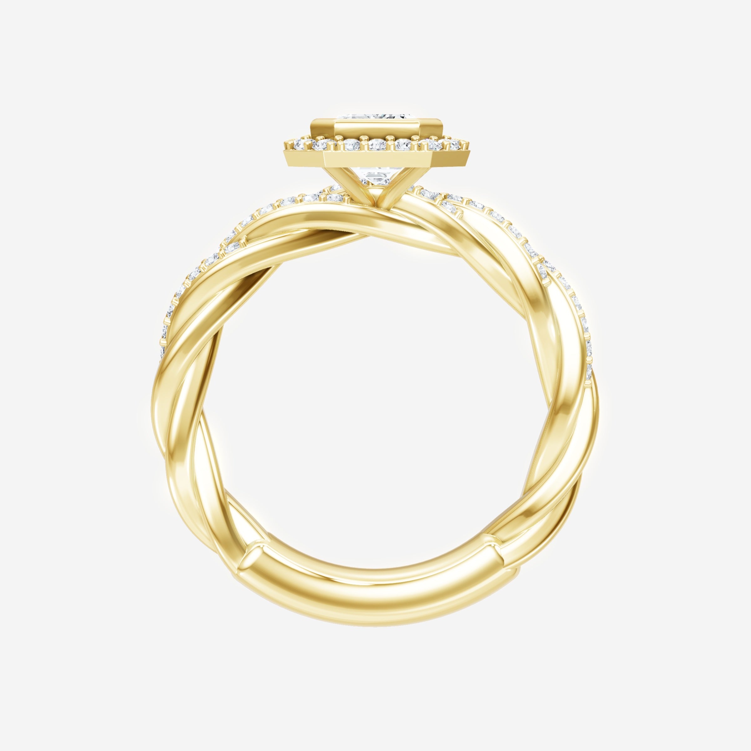 Anillo de esplendor brillante esmeralda