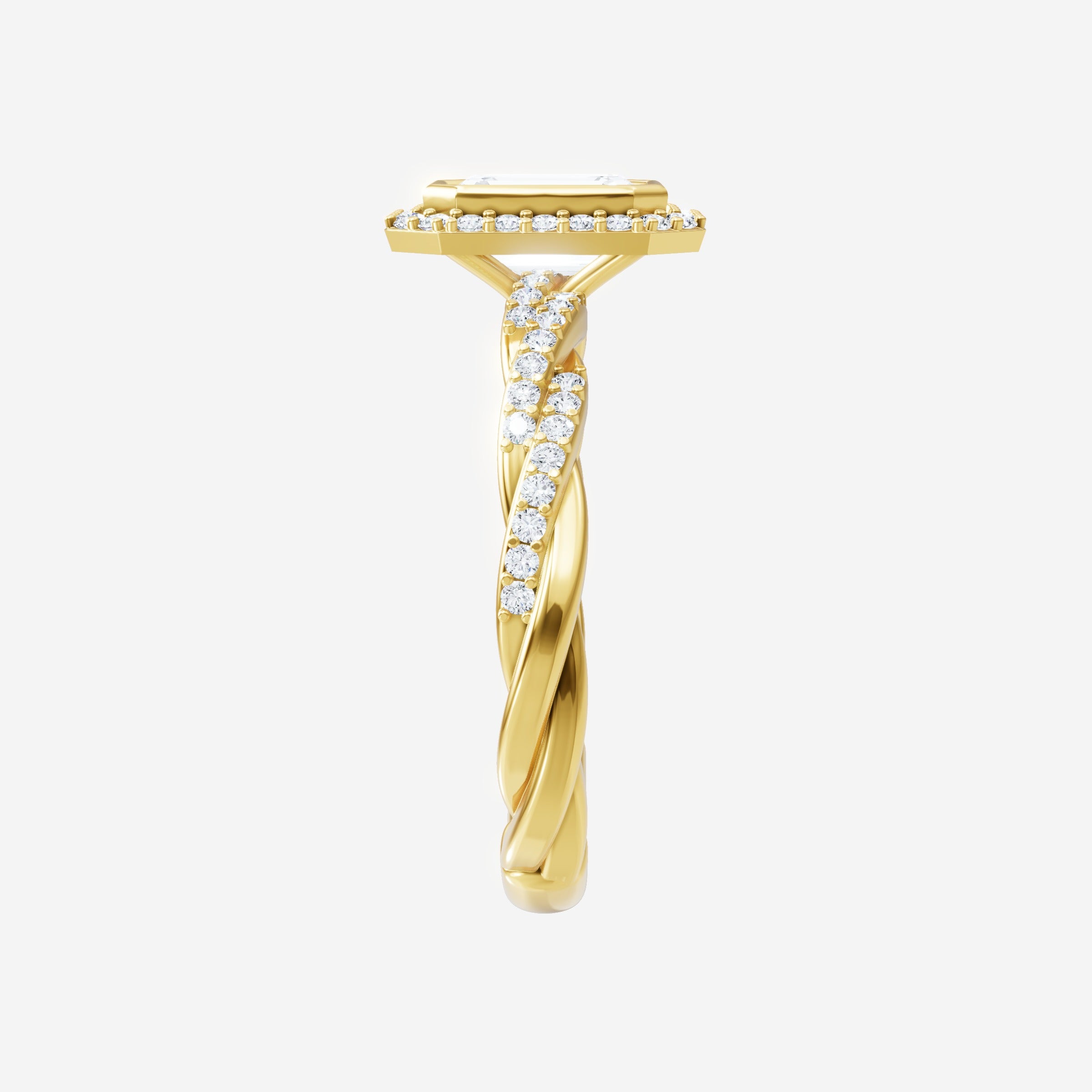 Anillo de esplendor brillante esmeralda