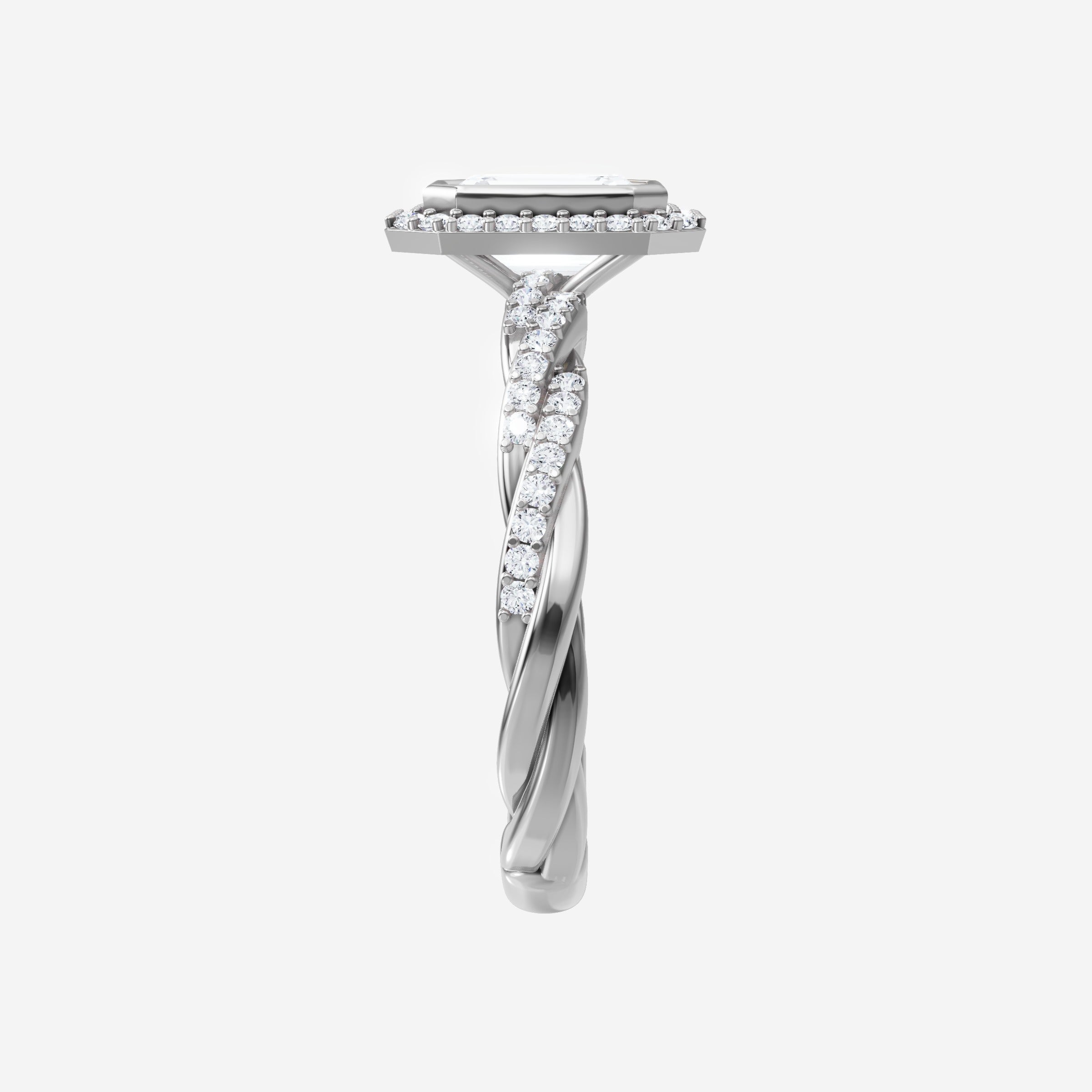 Anillo de esplendor brillante esmeralda