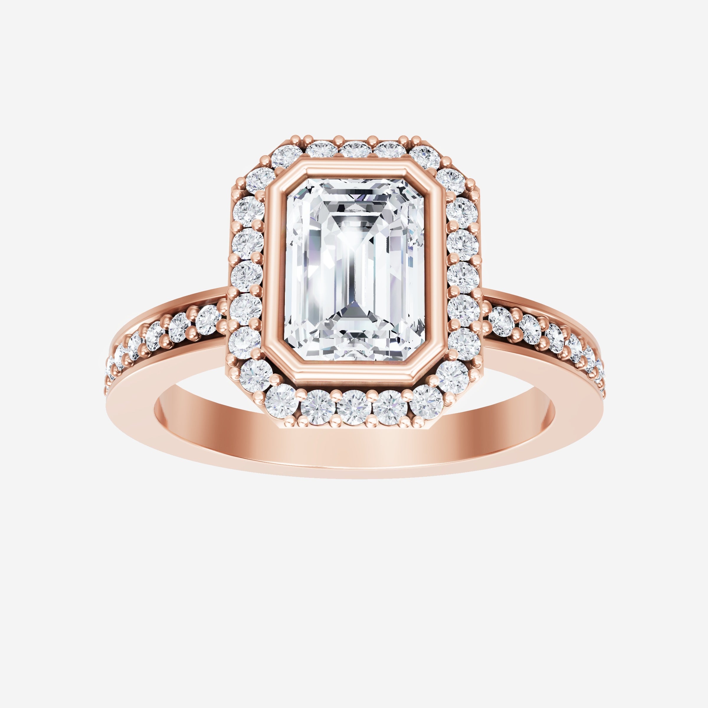 Anillo de esmeralda con destellos crepusculares