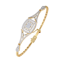 1.25 Carat Elegant Lab Grown Diamond Bangle Bracelet