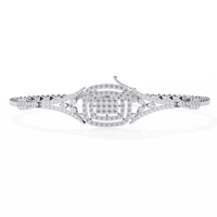 1.25 Carat Elegant Lab Grown Diamond Bangle Bracelet