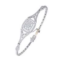 1.25 Carat Elegant Lab Grown Diamond Bangle Bracelet