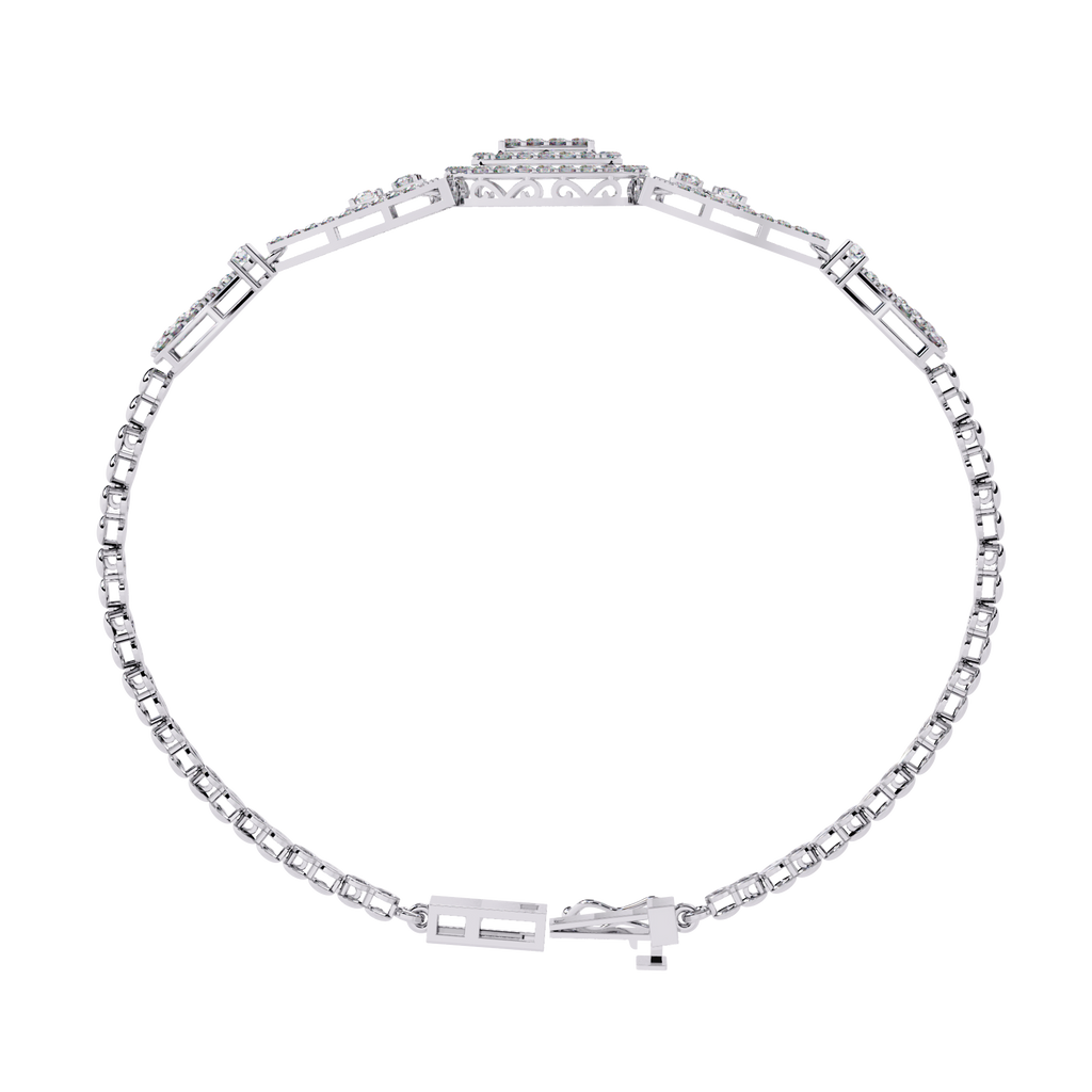 1.25 Carat Elegant Lab Grown Diamond Bangle Bracelet