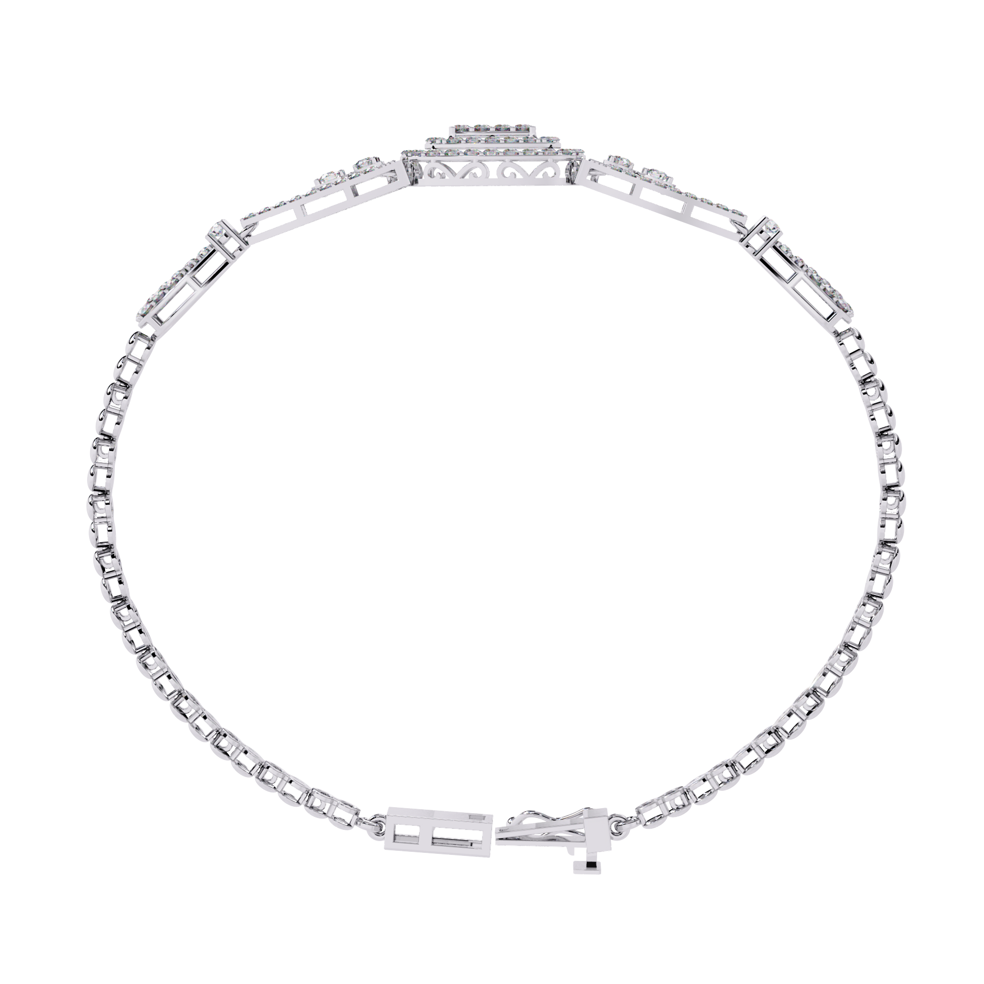 1.25 Carat Elegant Lab Grown Diamond Bangle Bracelet