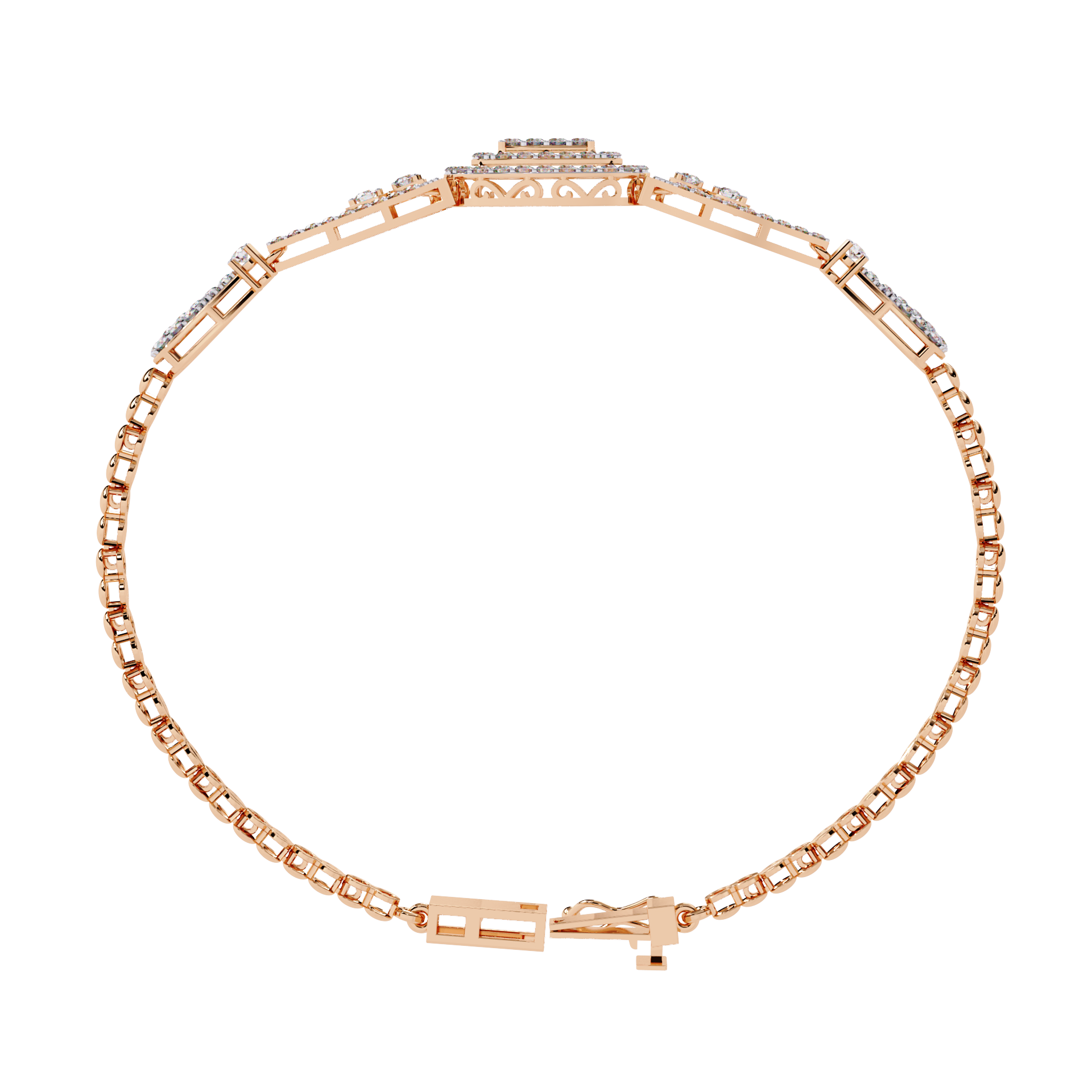 1.25 Carat Elegant Lab Grown Diamond Bangle Bracelet