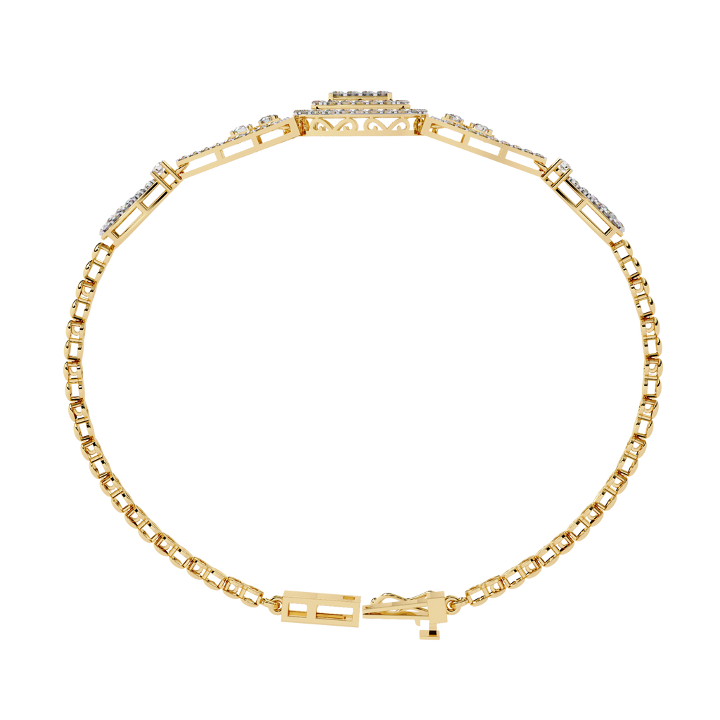 1.25 Carat Elegant Lab Grown Diamond Bangle Bracelet